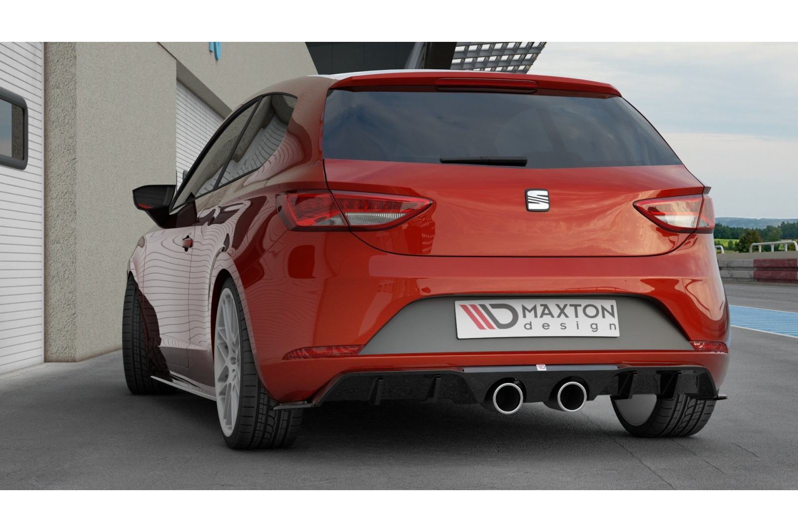 Dokładka Tylna V.2 Seat Leon Cupra Mk3 FL Hatchback