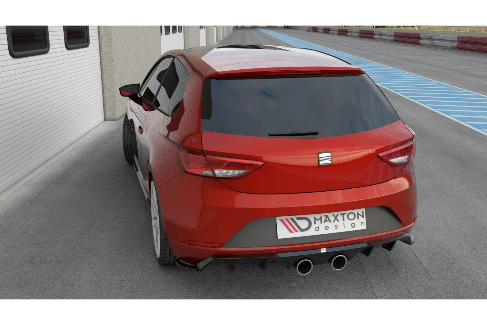 Dokładka Tylna V.2 Seat Leon Cupra Mk3 FL Hatchback