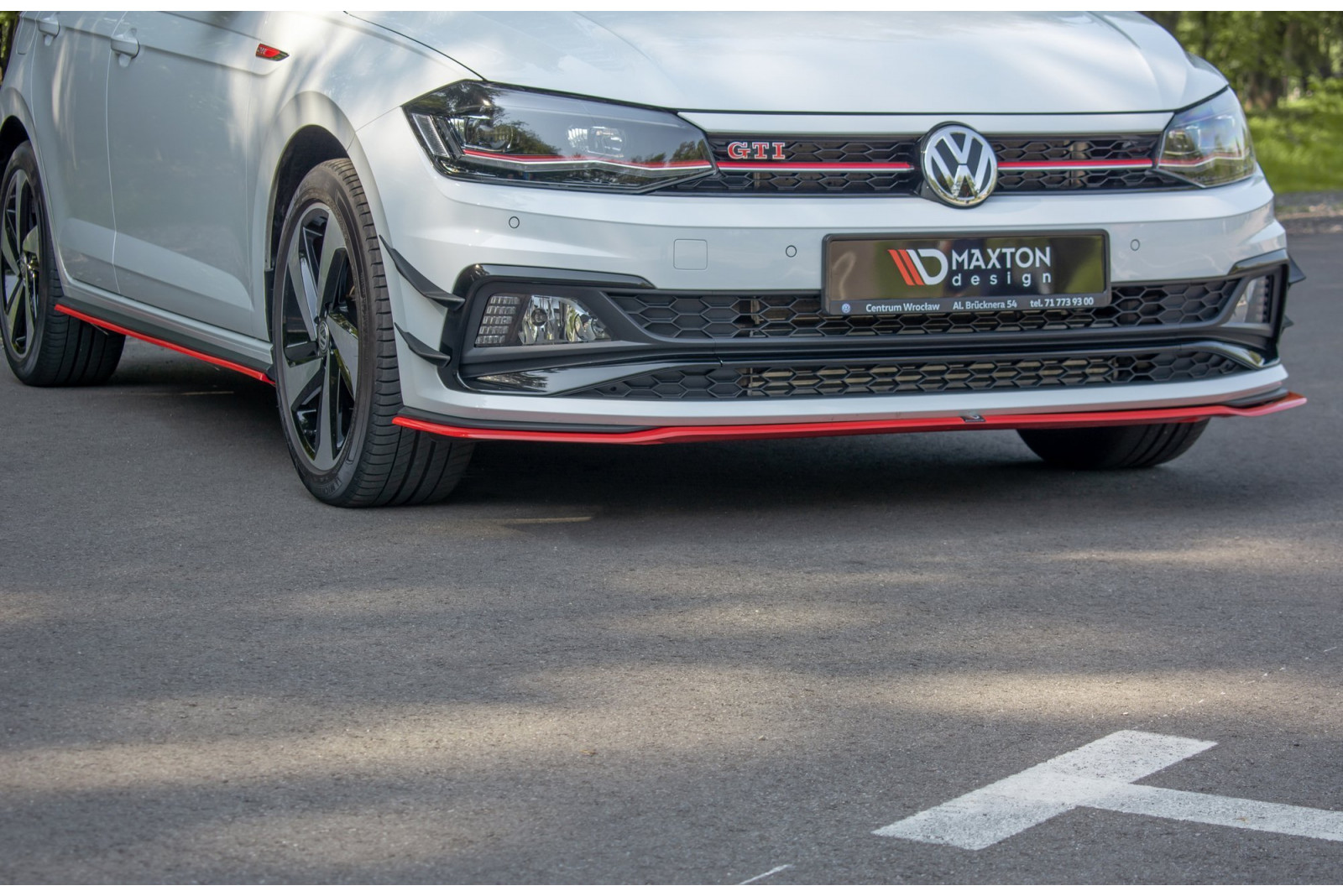 FRONT SPLITTER V.2 VW POLO MK6 GTI 