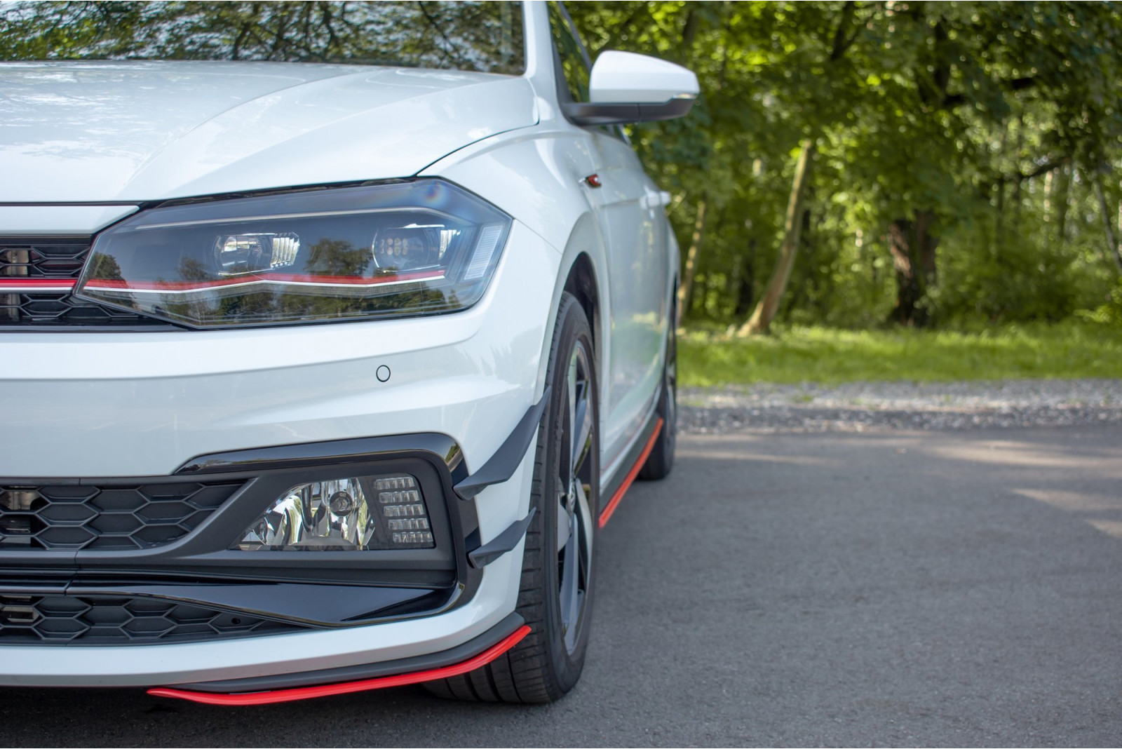 FRONT SPLITTER V.5 VW POLO MK6 GTI 