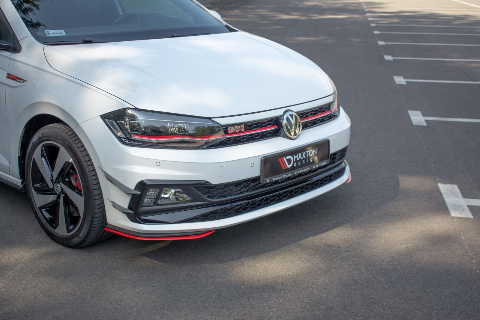 FRONT SPLITTER V.5 VW POLO MK6 GTI 