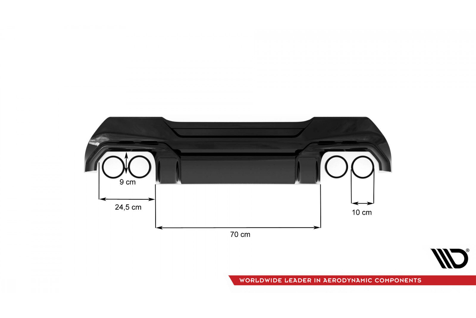 Dokładka Tylna V.2 BMW 1 F40 M-Pack/ M135i