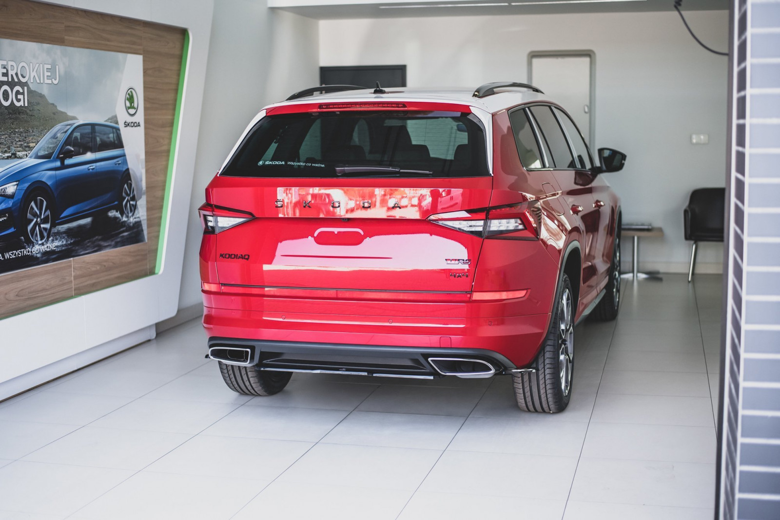 Splitter Tylny Środkowy Skoda Kodiaq RS