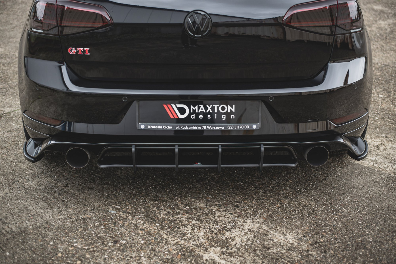 Dyfuzor Tylny Racing Durability VW Golf 7 GTI TCR