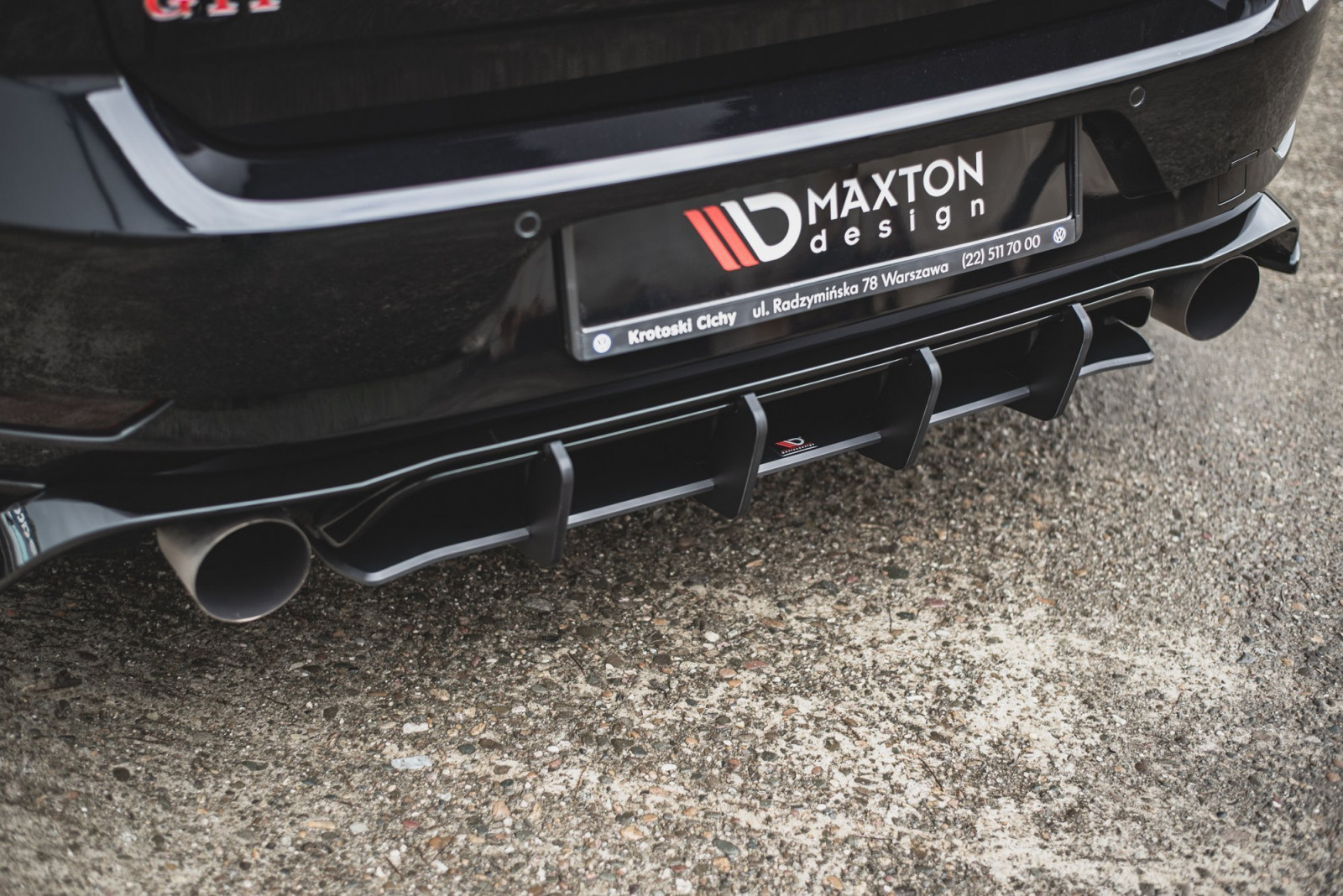 Dyfuzor Tylny Racing Durability VW Golf 7 GTI TCR