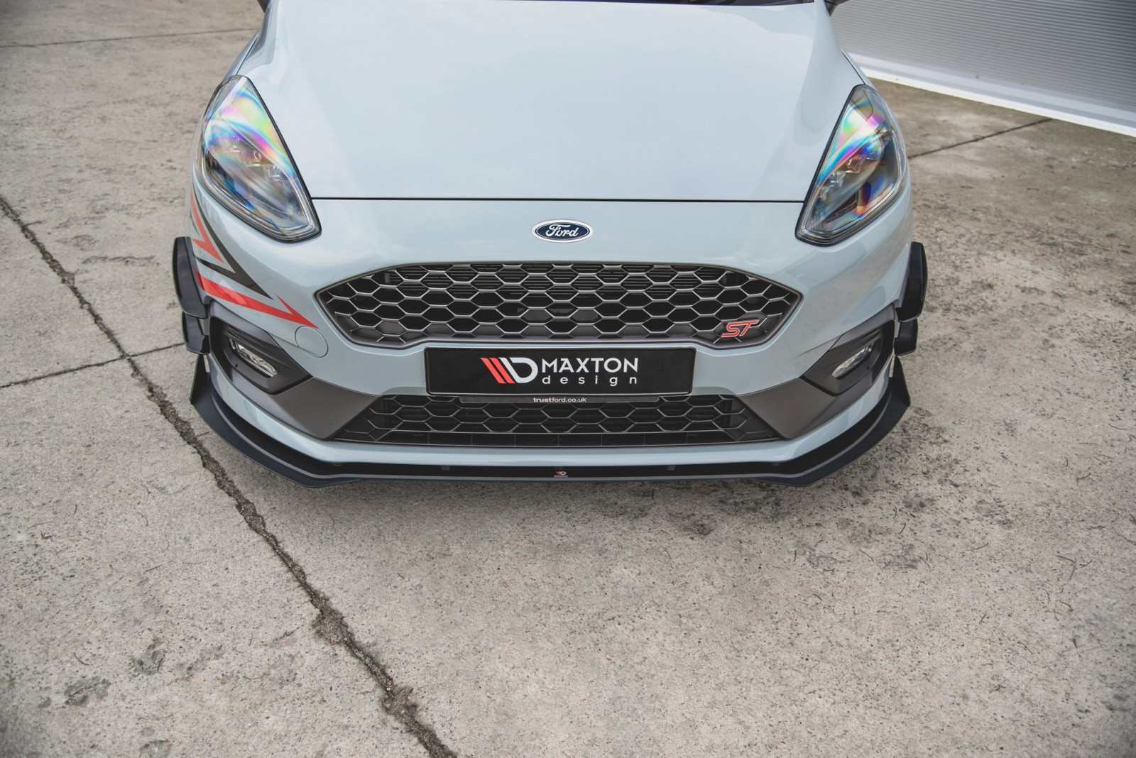 Splitter Przedni Racing Durability + Flaps Ford Fiesta Mk8 ST / ST-Line