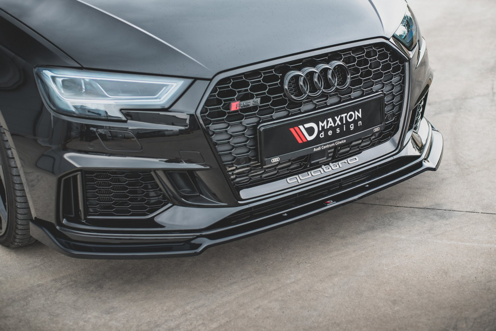 Splitter Przedni V.3 Audi RS3 8V FL Sportback