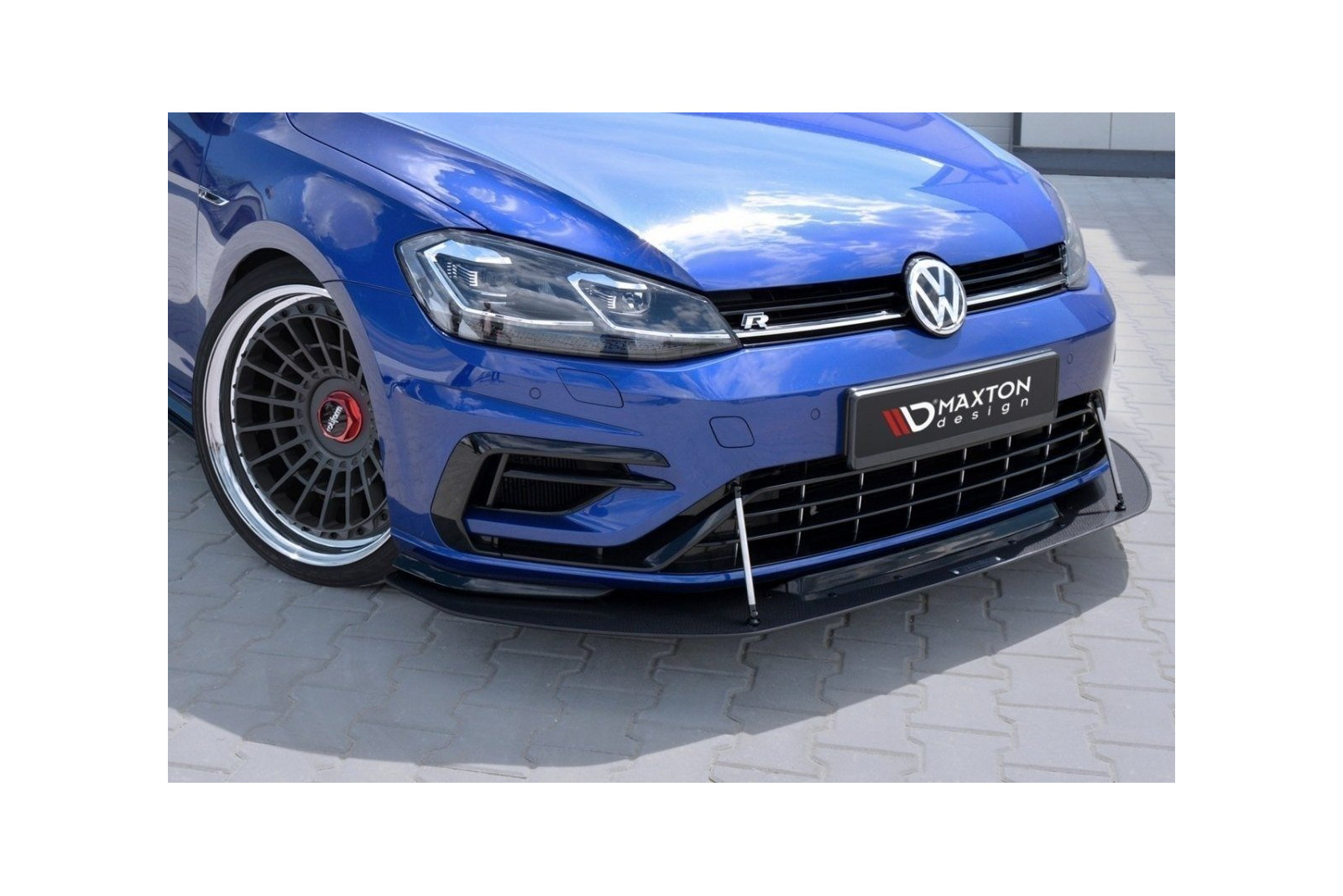 Hybrydowy Splitter Przedni Racing VW Golf 7 R / R-Line Facelift