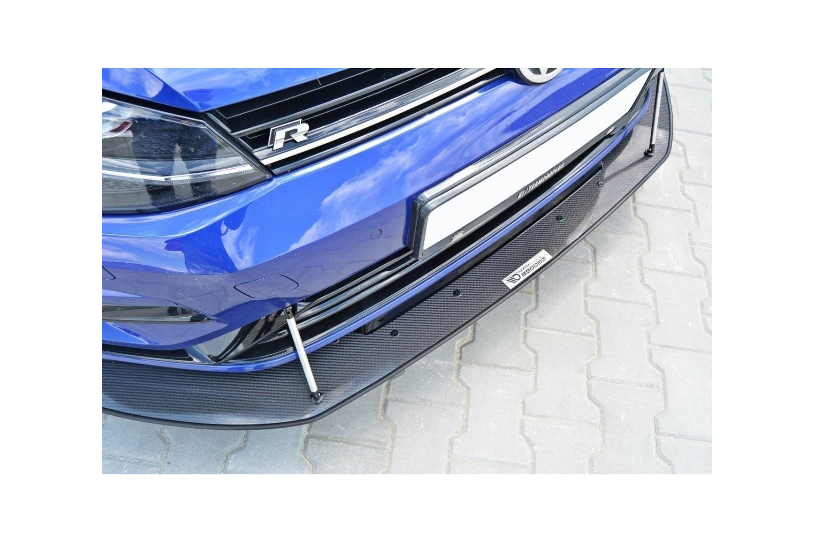 Hybrydowy Splitter Przedni Racing VW Golf 7 R / R-Line Facelift