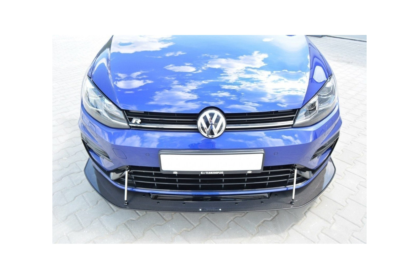 Hybrydowy Splitter Przedni Racing VW Golf 7 R / R-Line Facelift