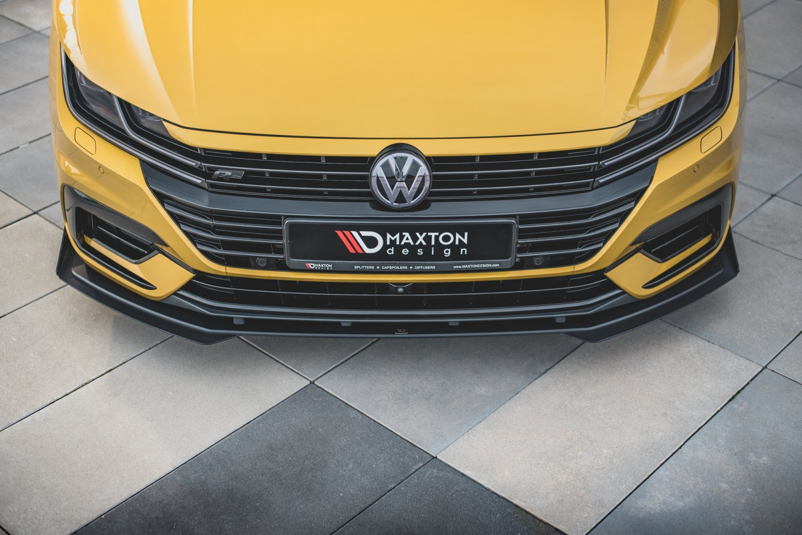 Splitter Przedni Racing Durability + Flaps Volkswagen Arteon R-Line