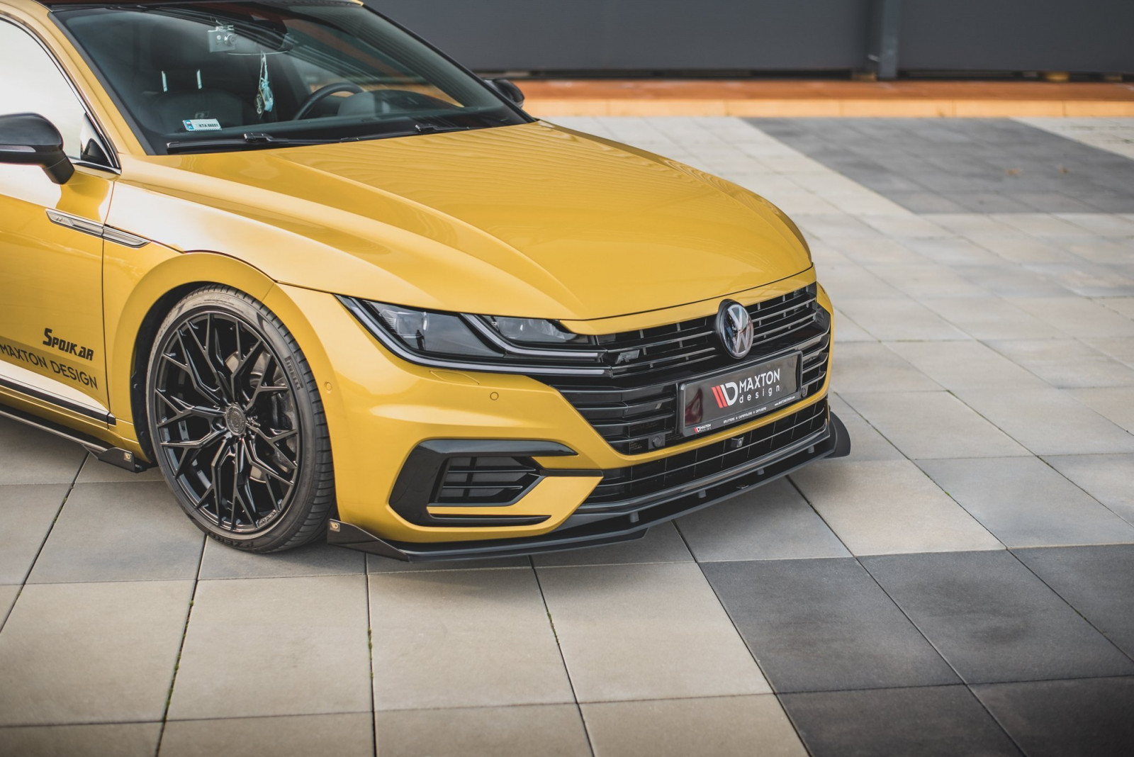 Splitter Przedni Racing Durability + Flaps Volkswagen Arteon R-Line