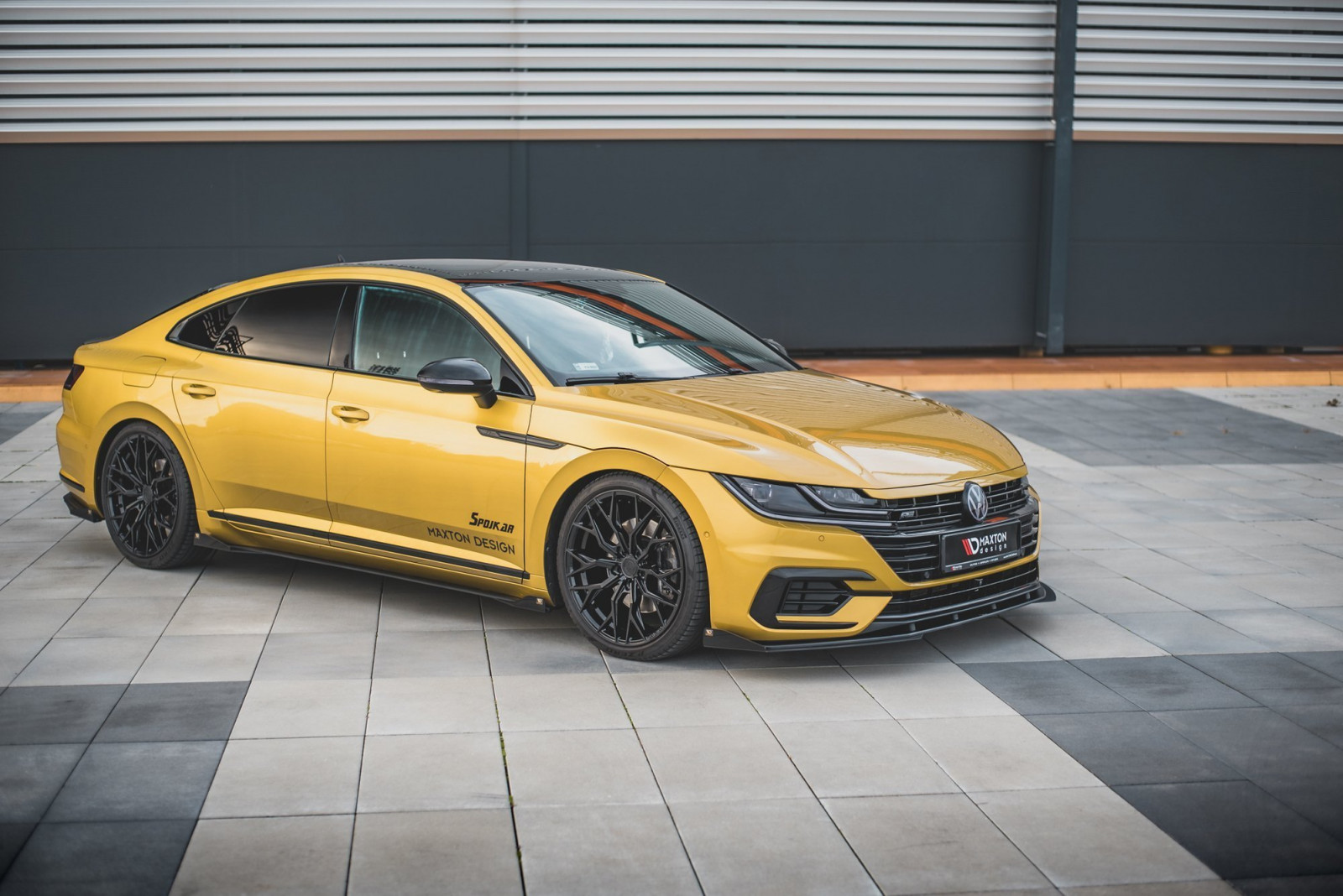 Splitter Przedni Racing Durability + Flaps Volkswagen Arteon R-Line