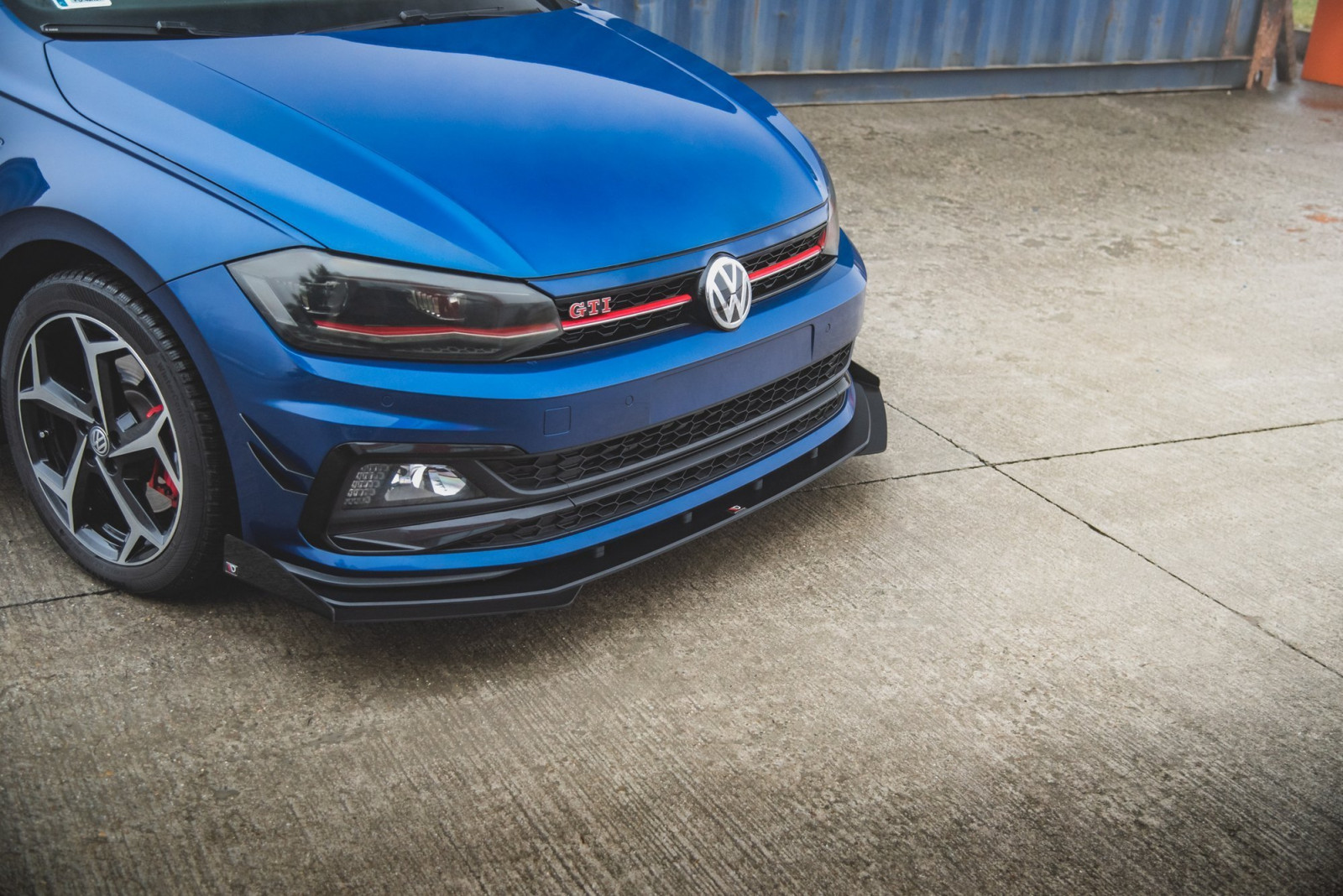 Splitter Przedni Racing Durability + Flaps Volkswagen Polo GTI Mk6