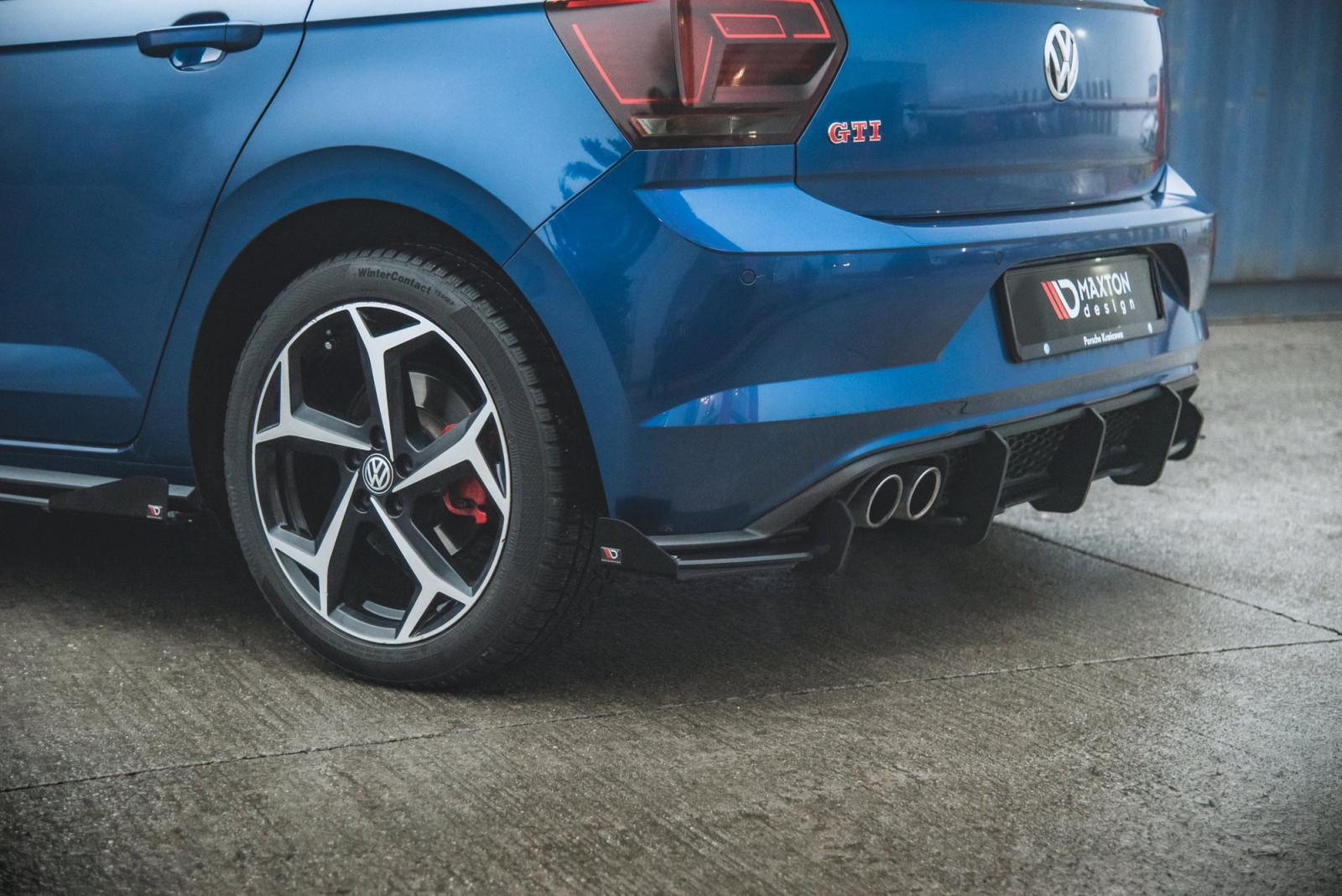 Dokładka Tylna Racing Durability + Flaps Volkswagen Polo GTI Mk6