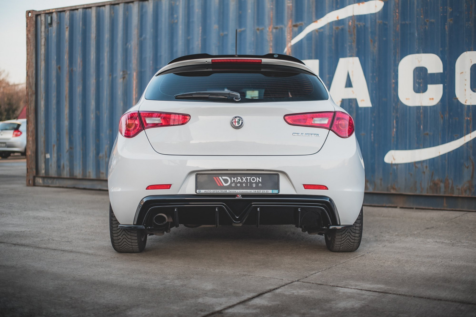 Dokładka Tylna Alfa Romeo Giulietta Facelift (Wersja z wydechem z jednej strony)