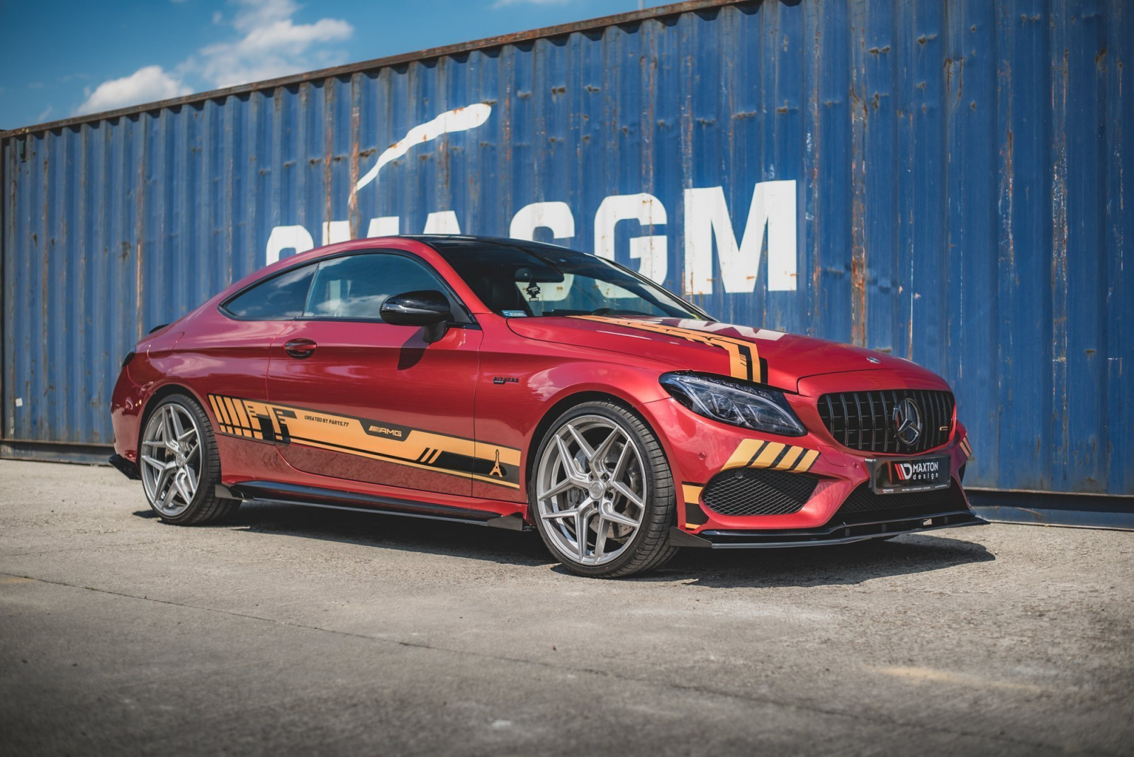 Dokładki progów Racing Durability + Flaps Mercedes-AMG C43 Coupe C205