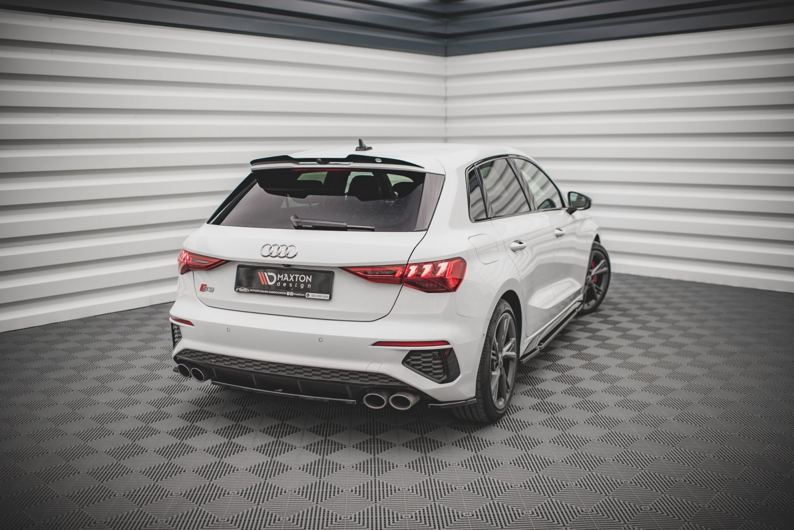 Przedłużenie Spoilera V.2 Audi RS3 / S3 / A3 S-Line Sportback 8Y