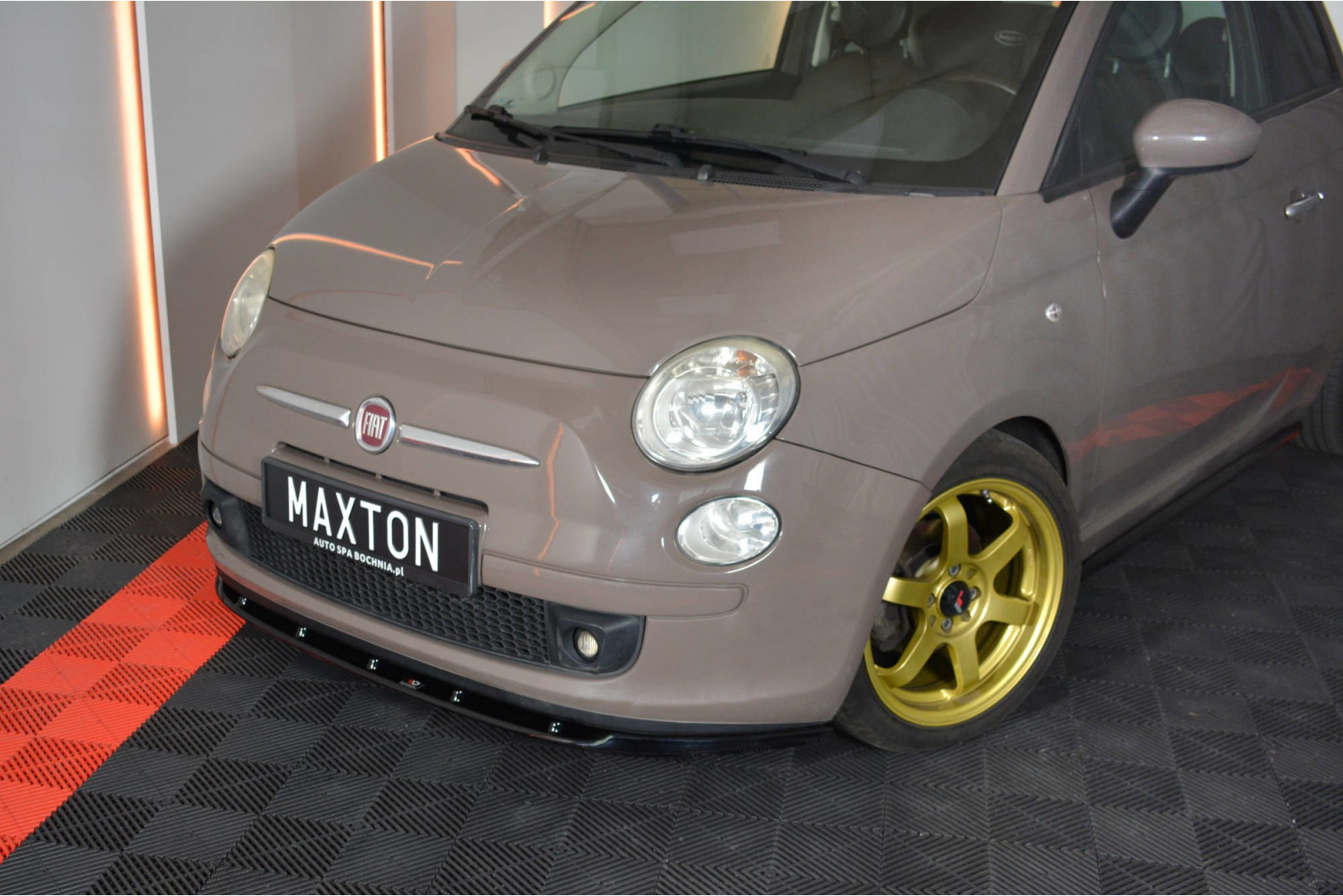 SPLITTER PRZEDNI V.1 FIAT 500 HATCHBACK PRZEDLIFT