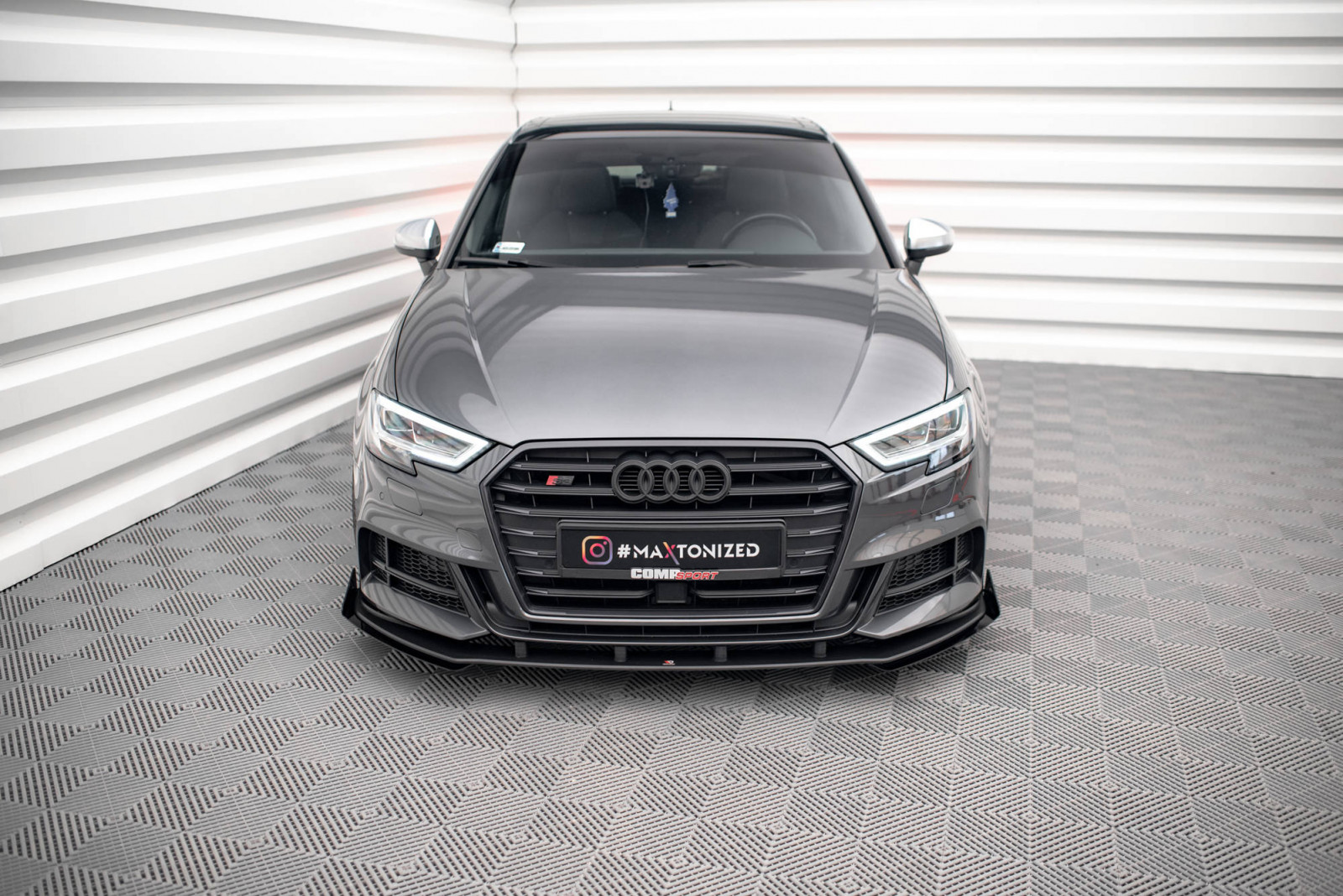 Splitter Przedni Street Pro V.1  + Flaps Audi S3 Sportback 8V Facelift