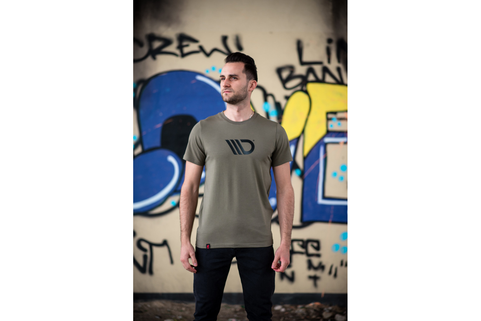 Męski t-shirt khaki