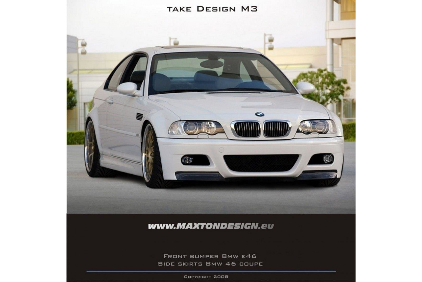 Zderzak Przedni BMW 3 E46 Coupe & Cabrio [ M3 Look ]