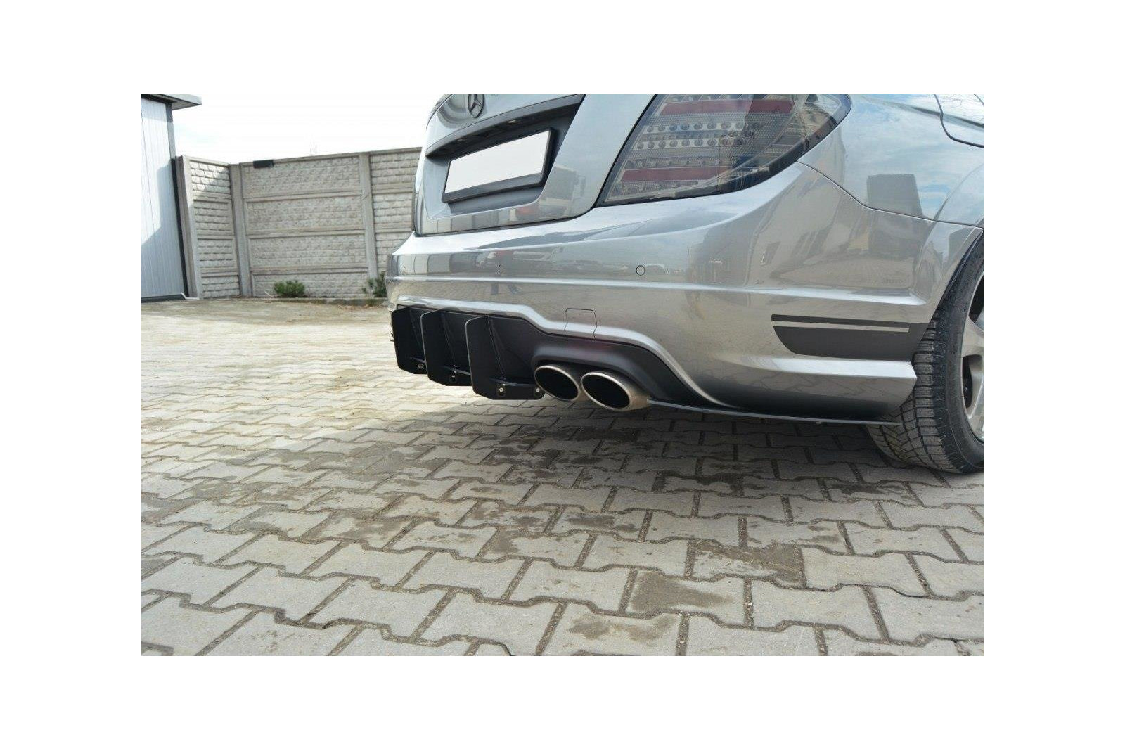 Dyfuzor Tylny i Splittery Tylne Boczne Mercedes C-Class W204 AMG-Line Facelift