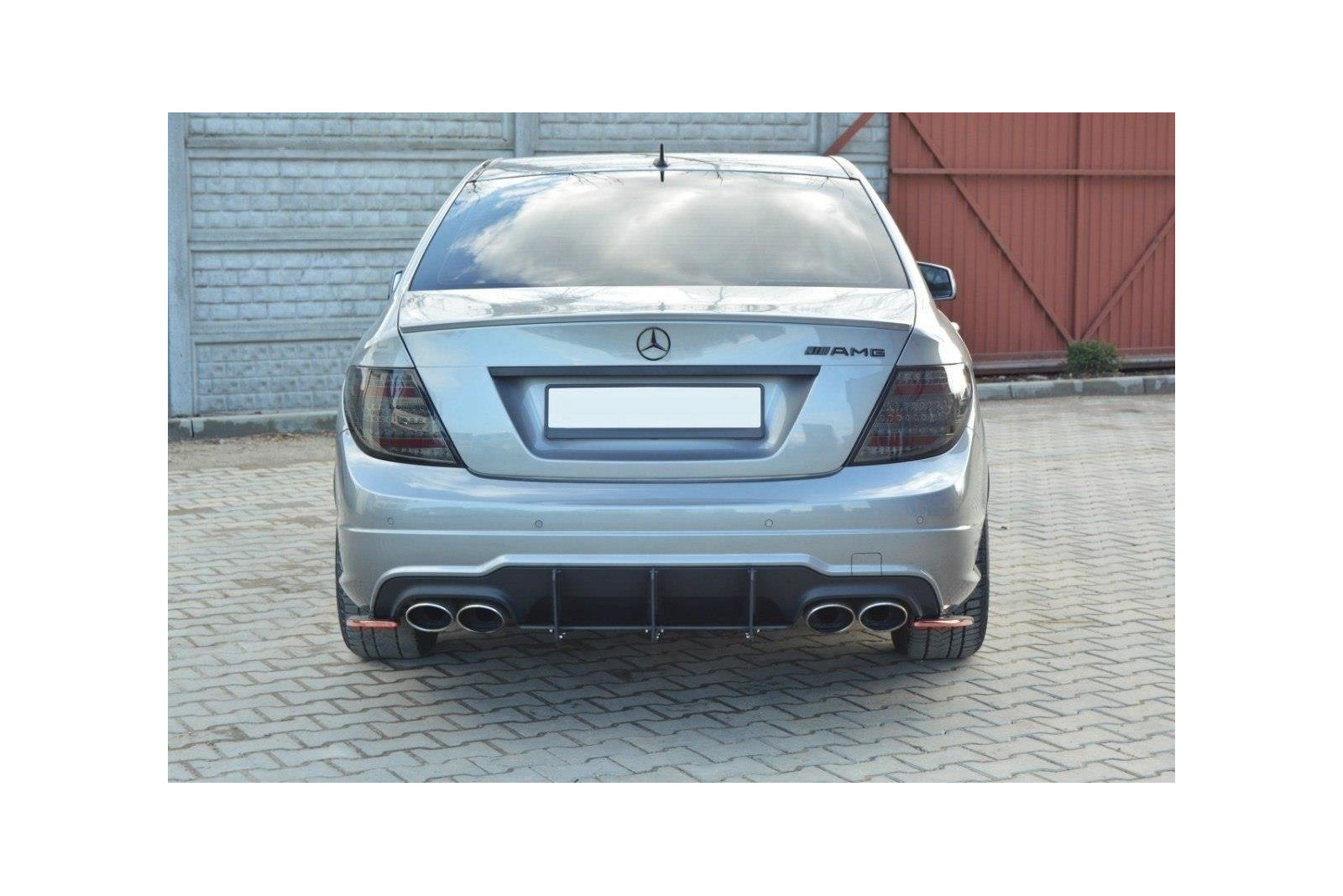 Dyfuzor Tylny i Splittery Tylne Boczne Mercedes C-Class W204 AMG-Line Facelift