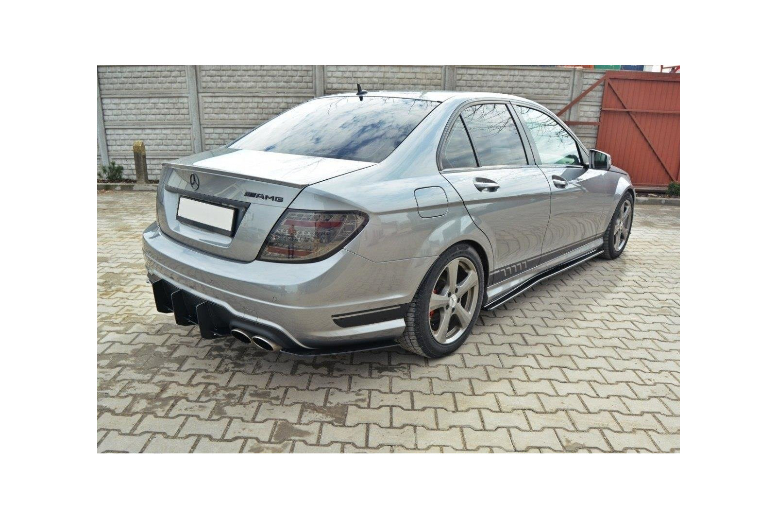 Dyfuzor Tylny i Splittery Tylne Boczne Mercedes C-Class W204 AMG-Line Facelift