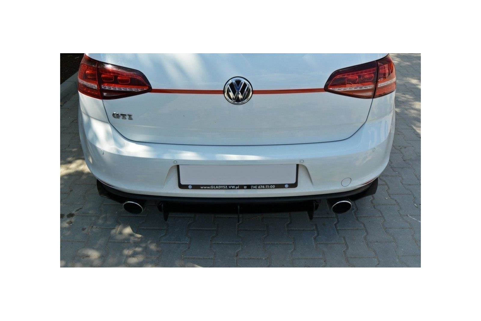 Dyfuzor Tylny i Splittery Tylne Boczne VW Golf 7 GTI