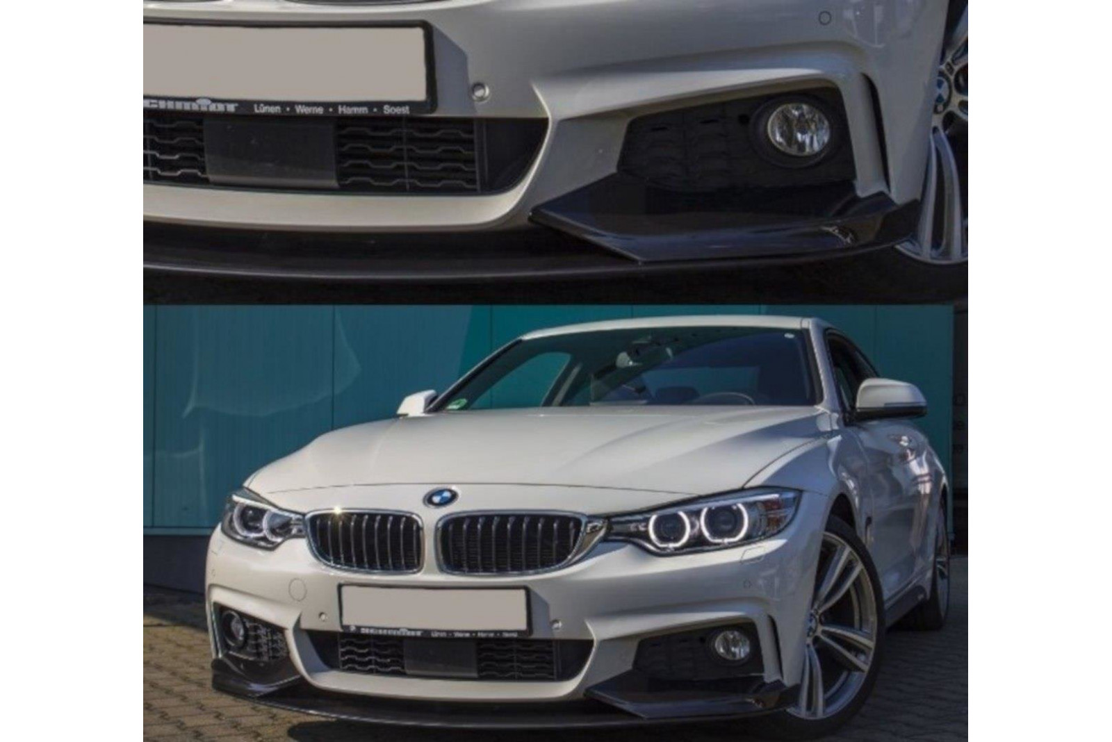 Spoiler Przedni Sport-Performance BMW 4 F32 F33 F36 Czarny Mat M-Pakiet