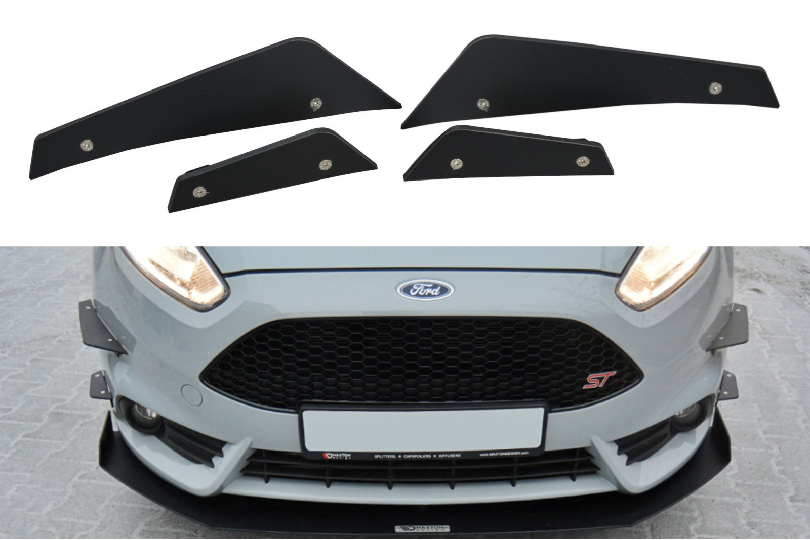 Canards (owiewki przedniego zderzaka) Ford Fiesta ST Mk7 FL