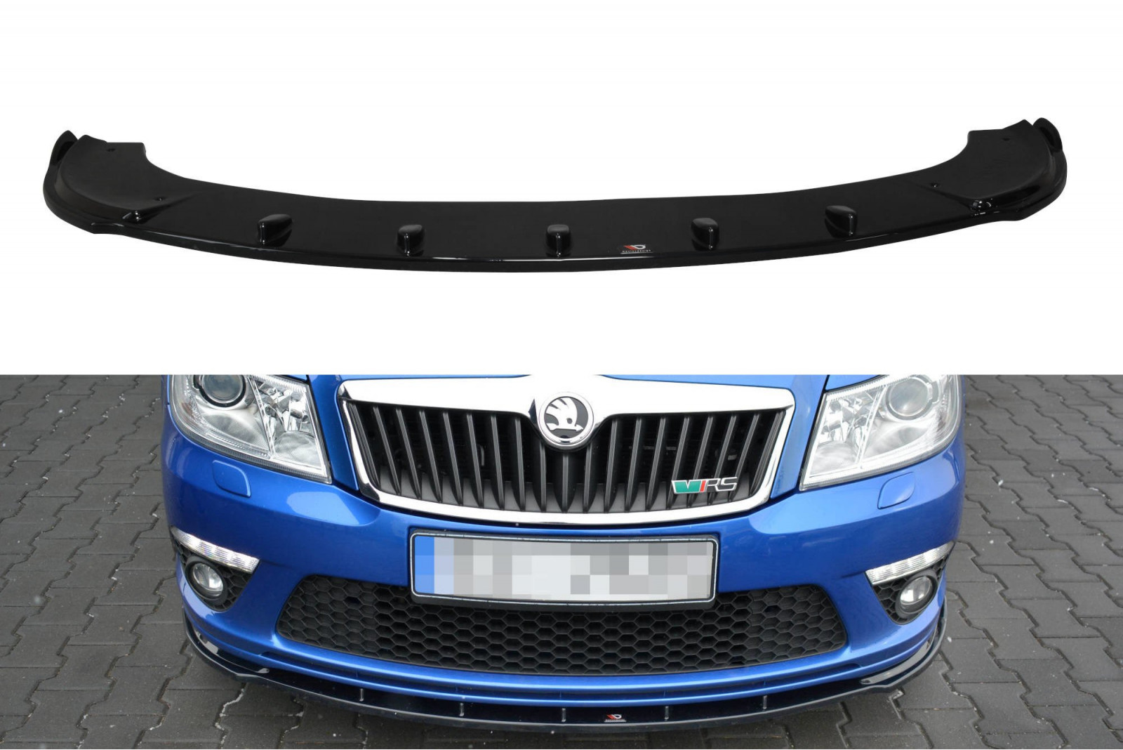 SPLITTER PRZEDNI V1 SKODA OCTAVIA MK2 (RS VERSION) FACELIFT