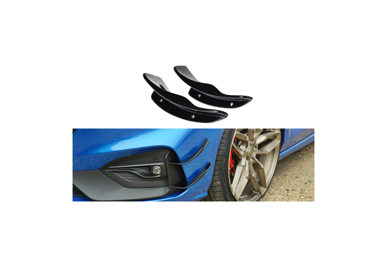 Canards(owiewki przedniego zderzaka) Ford Focus ST / ST-Line Mk4 