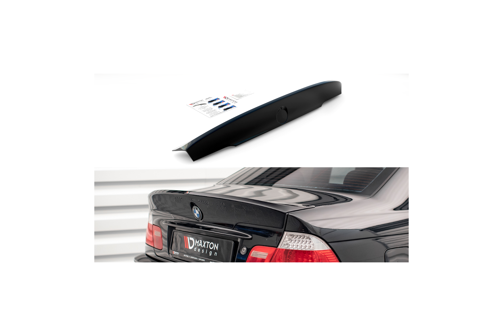 SPOILER TYLNY BMW 3 E46 COUPE  [ M3 CSL LOOK ] (FOR PAINTING)