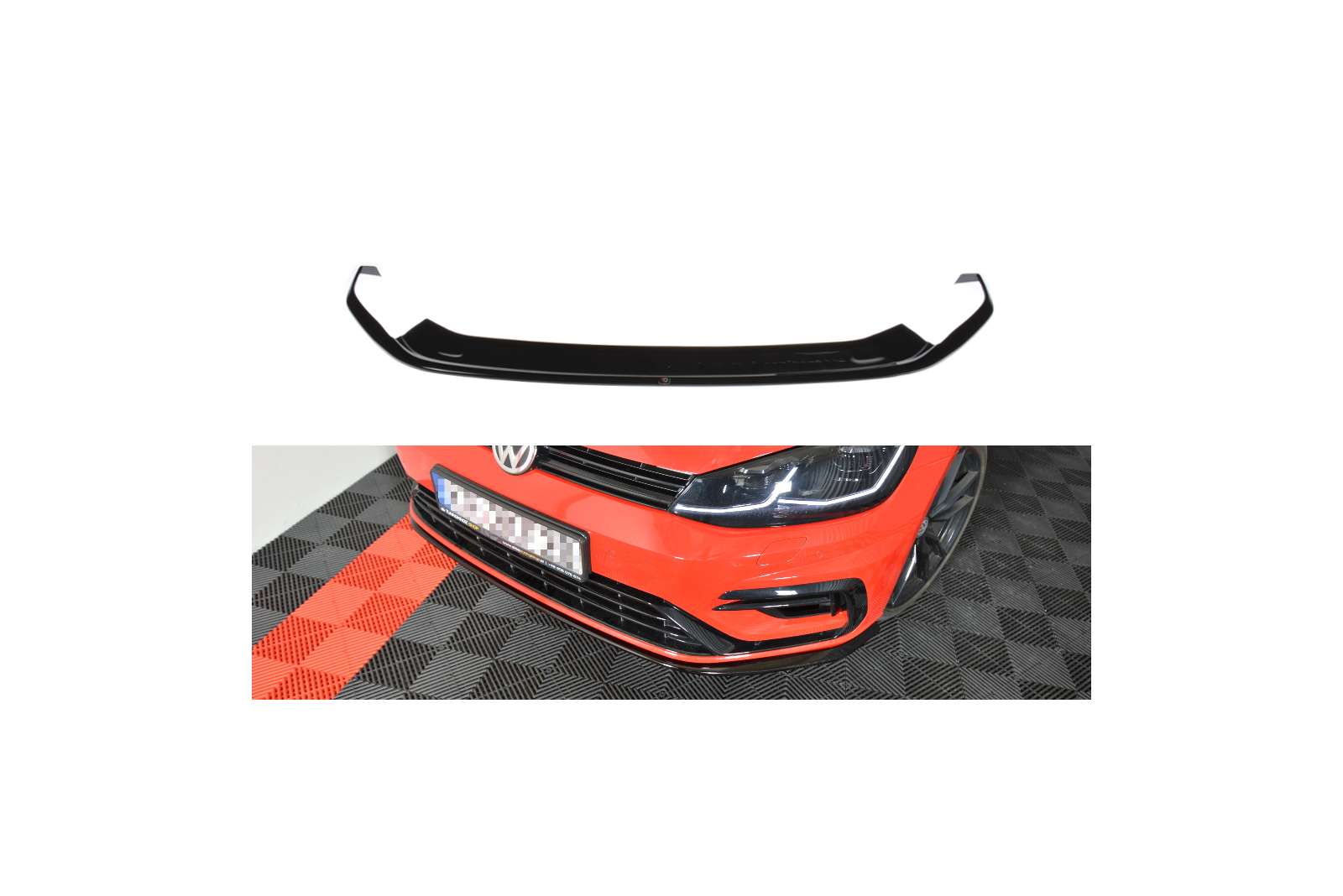 Splitter Przedni V.7 VW Golf 7 R / R-Line Facelift