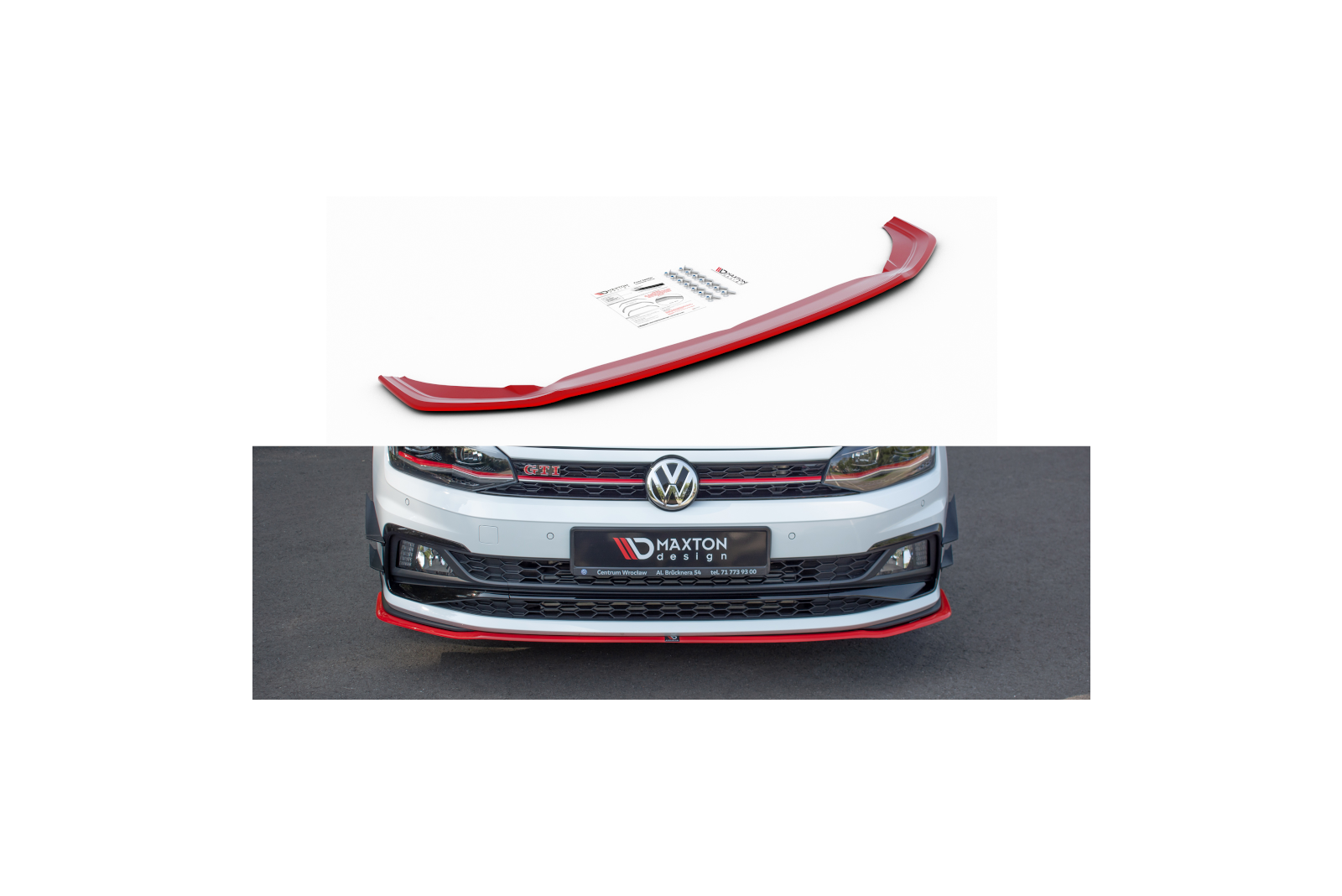 FRONT SPLITTER V.2 VW POLO MK6 GTI 