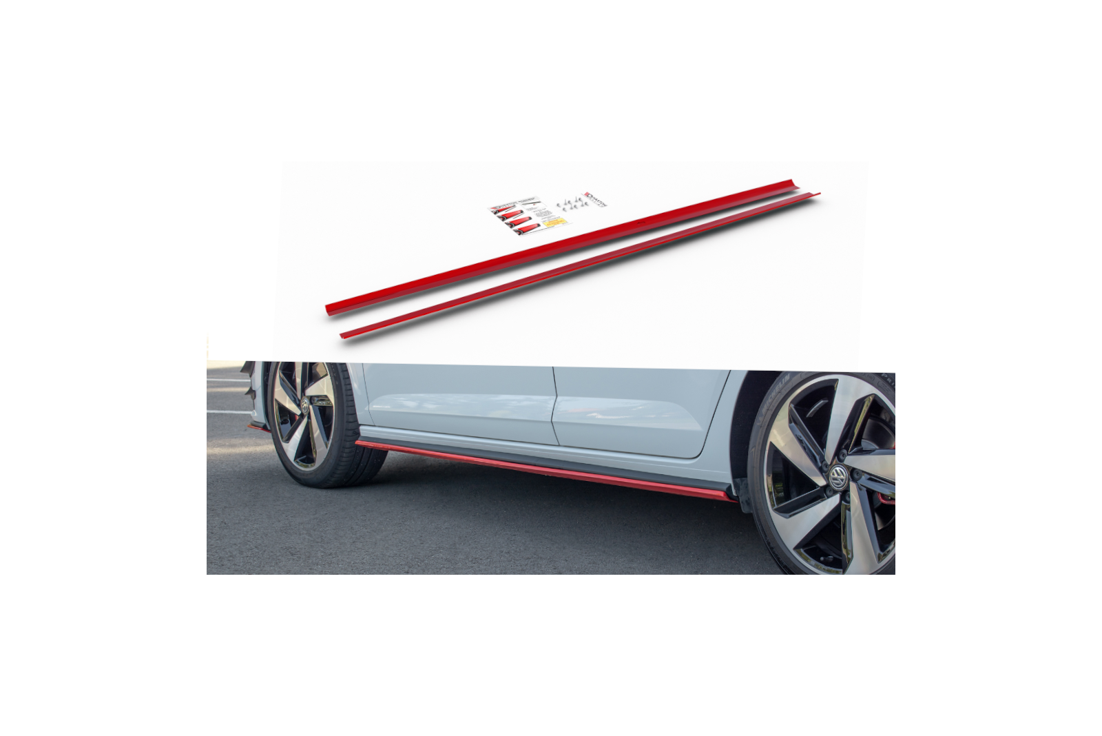 SIDE SKIRTS DIFFUSERS VW POLO MK6 GTI 