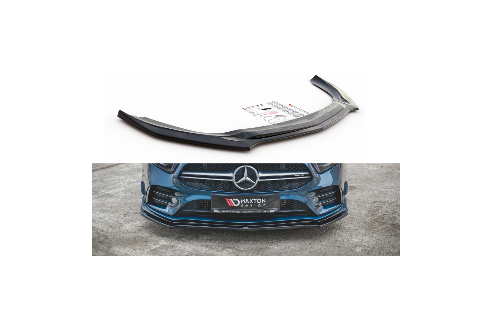 Splitter Przedni V.2 Mercedes A35 AMG / AMG-Line W177 