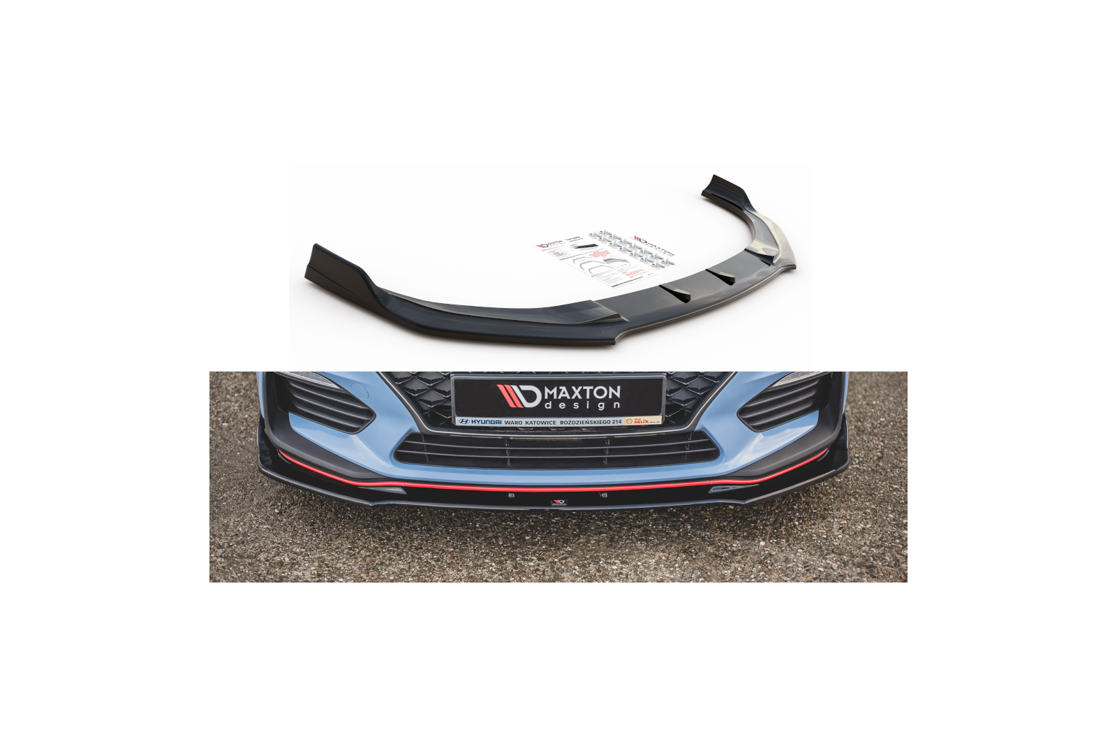 Splitter Przedni V.3 Hyundai I30 N Mk3 Hatchback/ Fastback