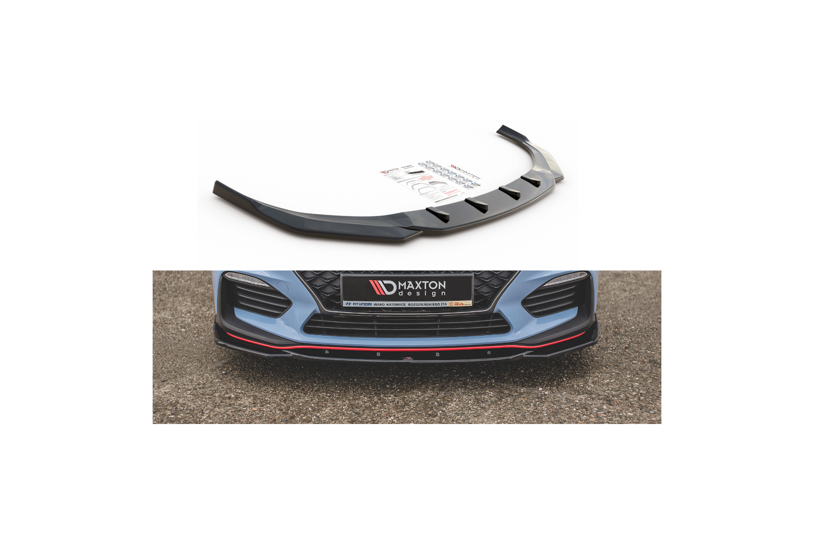 Splitter Przedni V.4 Hyundai I30 N Mk3 Hatchback/ Fastback