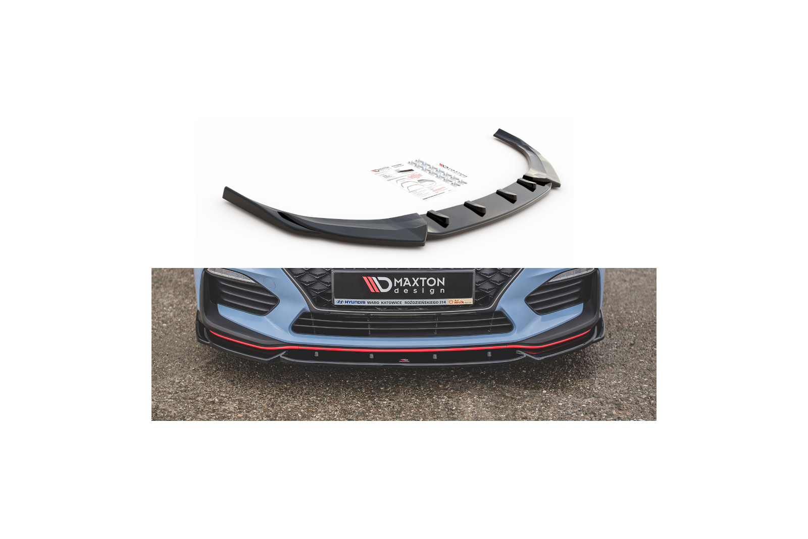 Splitter Przedni V.5 Hyundai I30 N Mk3 Hatchback/ Fastback