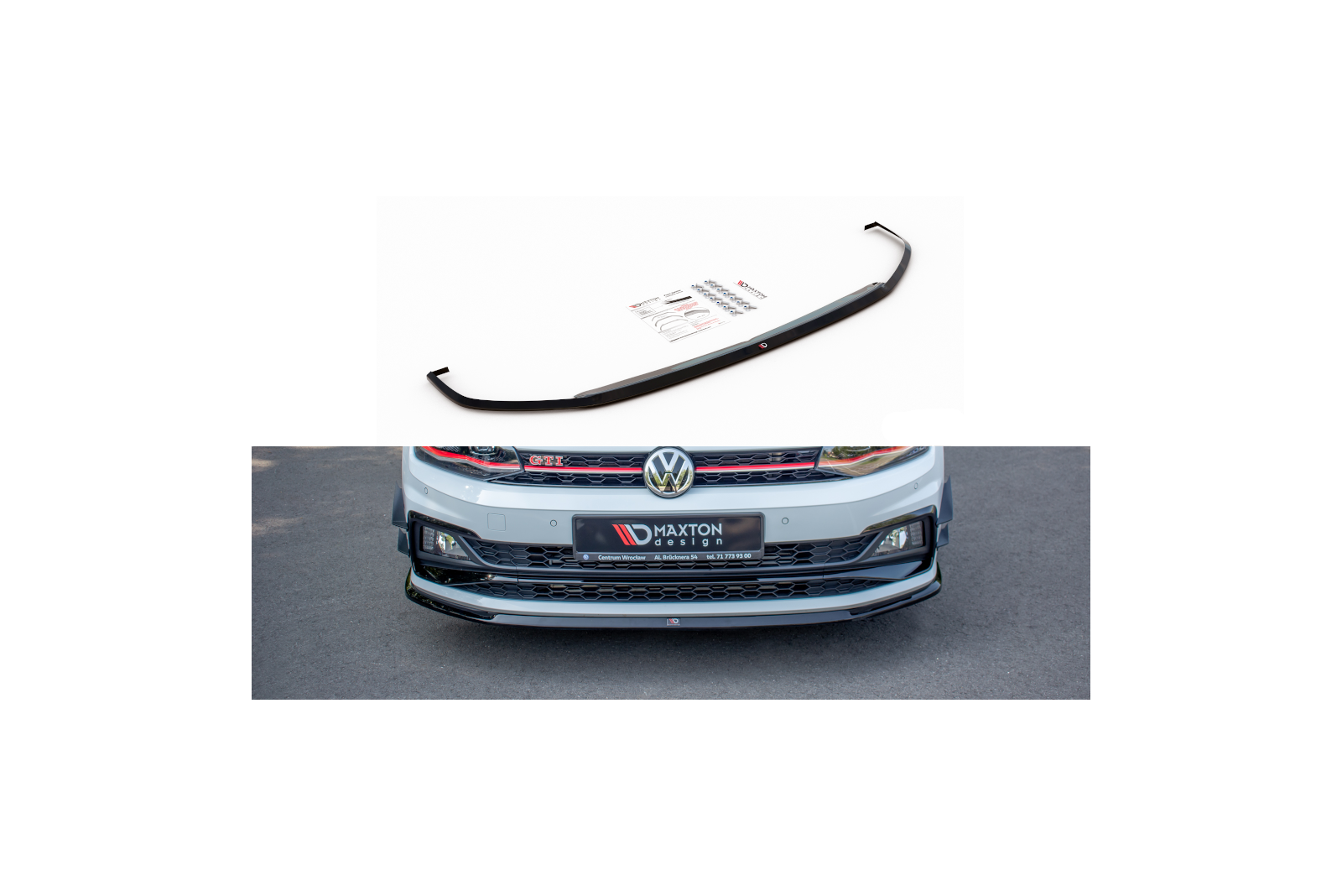 Splitter Przedni V.3 VW Polo GTI Mk6