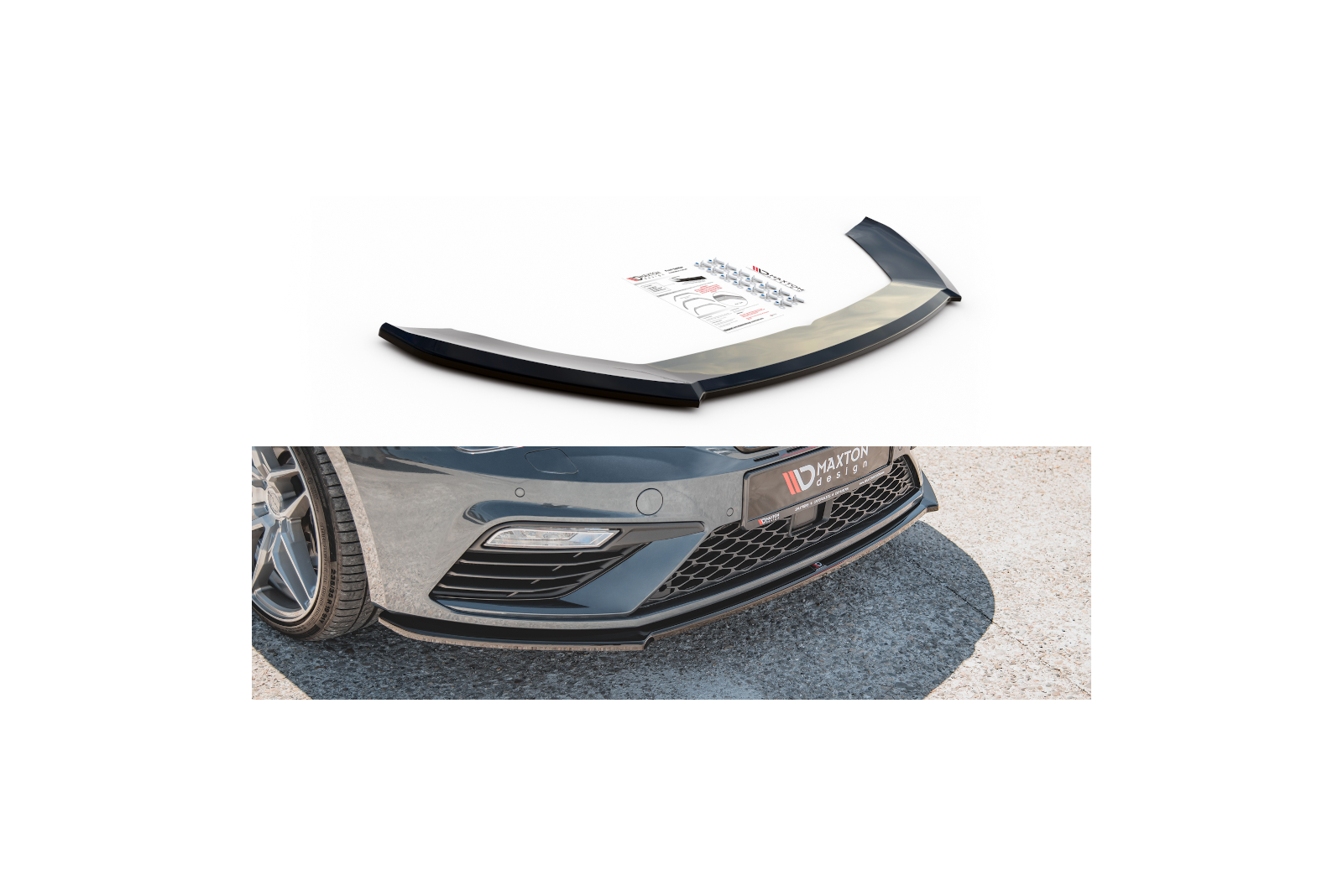 Splitter Przedni V.4 Seat Leon Cupra / FR Mk3 FL