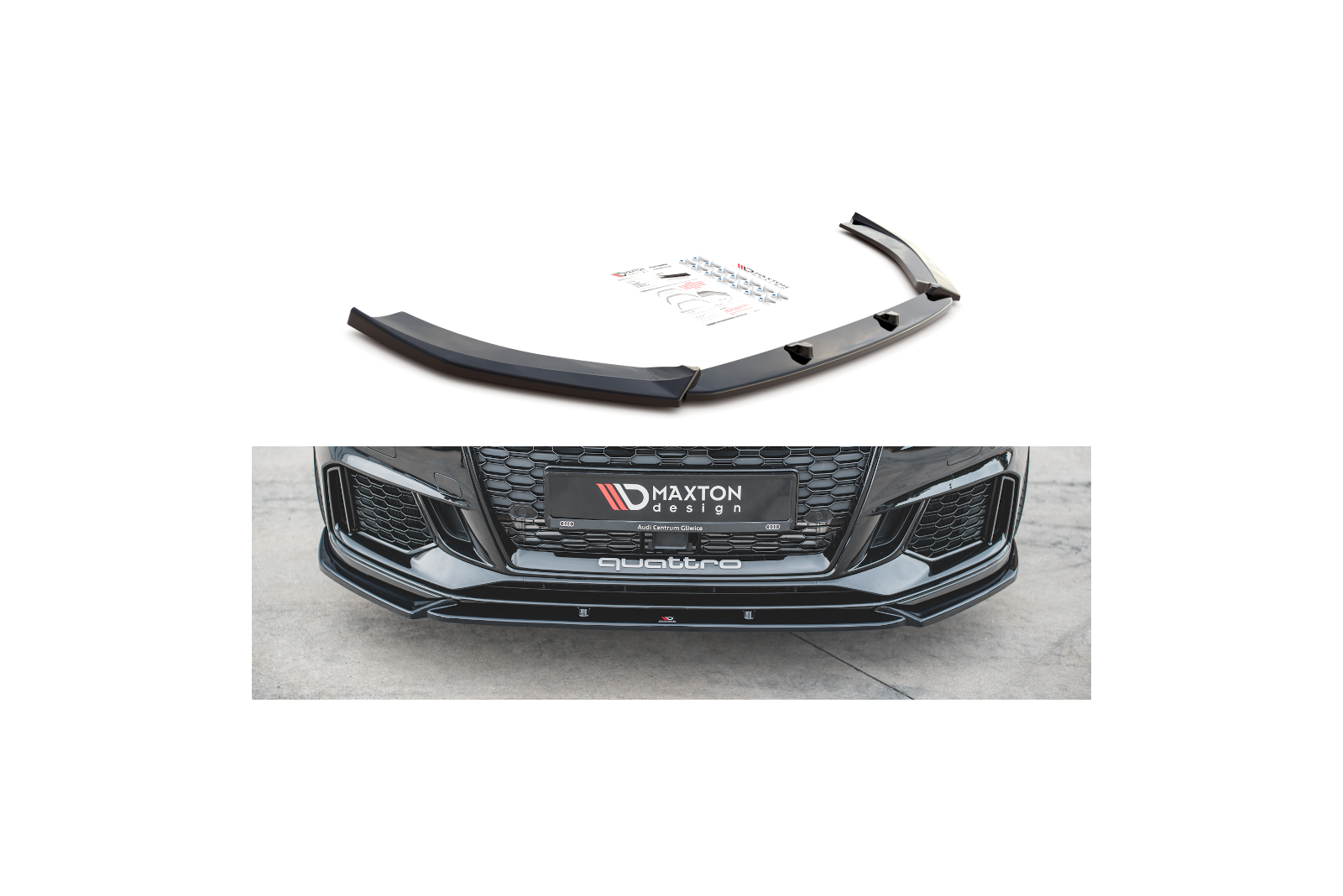 Splitter Przedni V.4 Audi RS3 8V FL Sportback