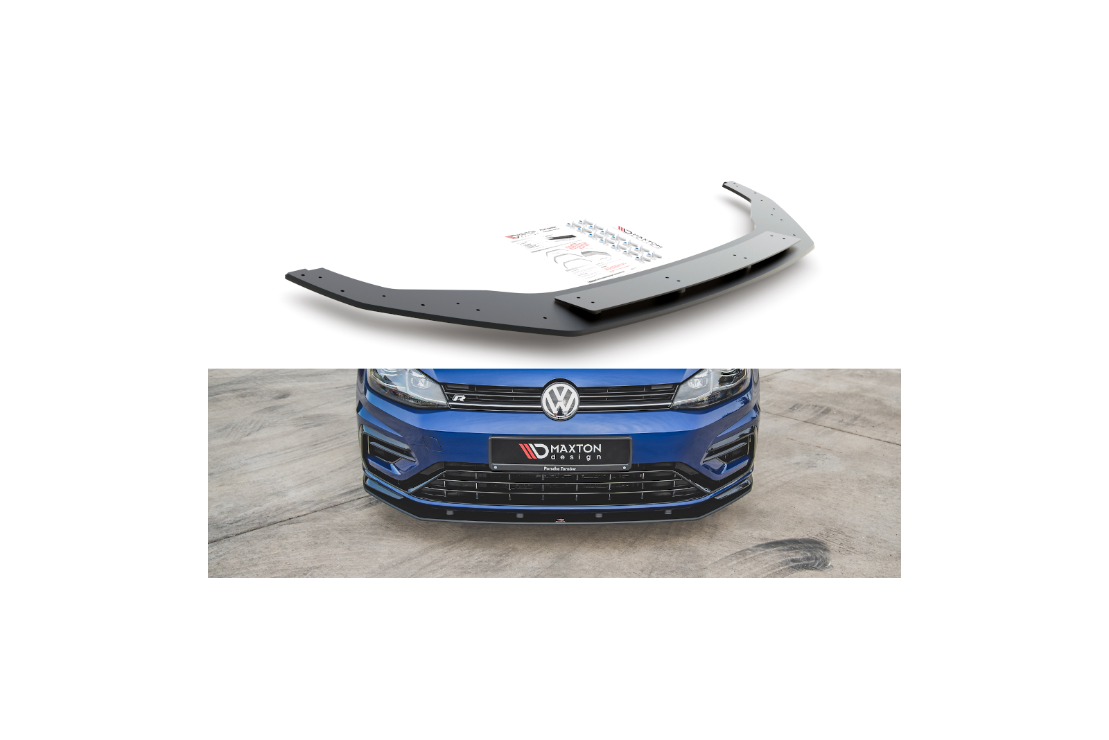 Splitter Przedni Racing Durability VW Golf 7 R / R-Line Facelift