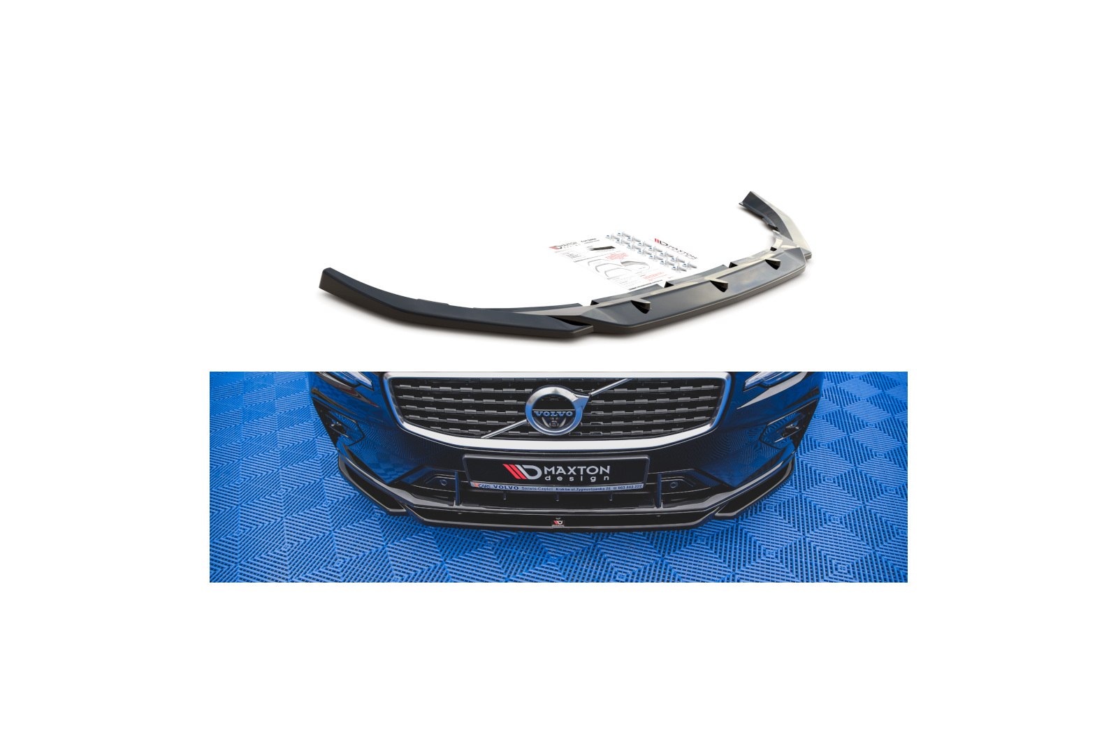 Splitter Przedni V.2 Volvo S60/V60 R-Design Mk3