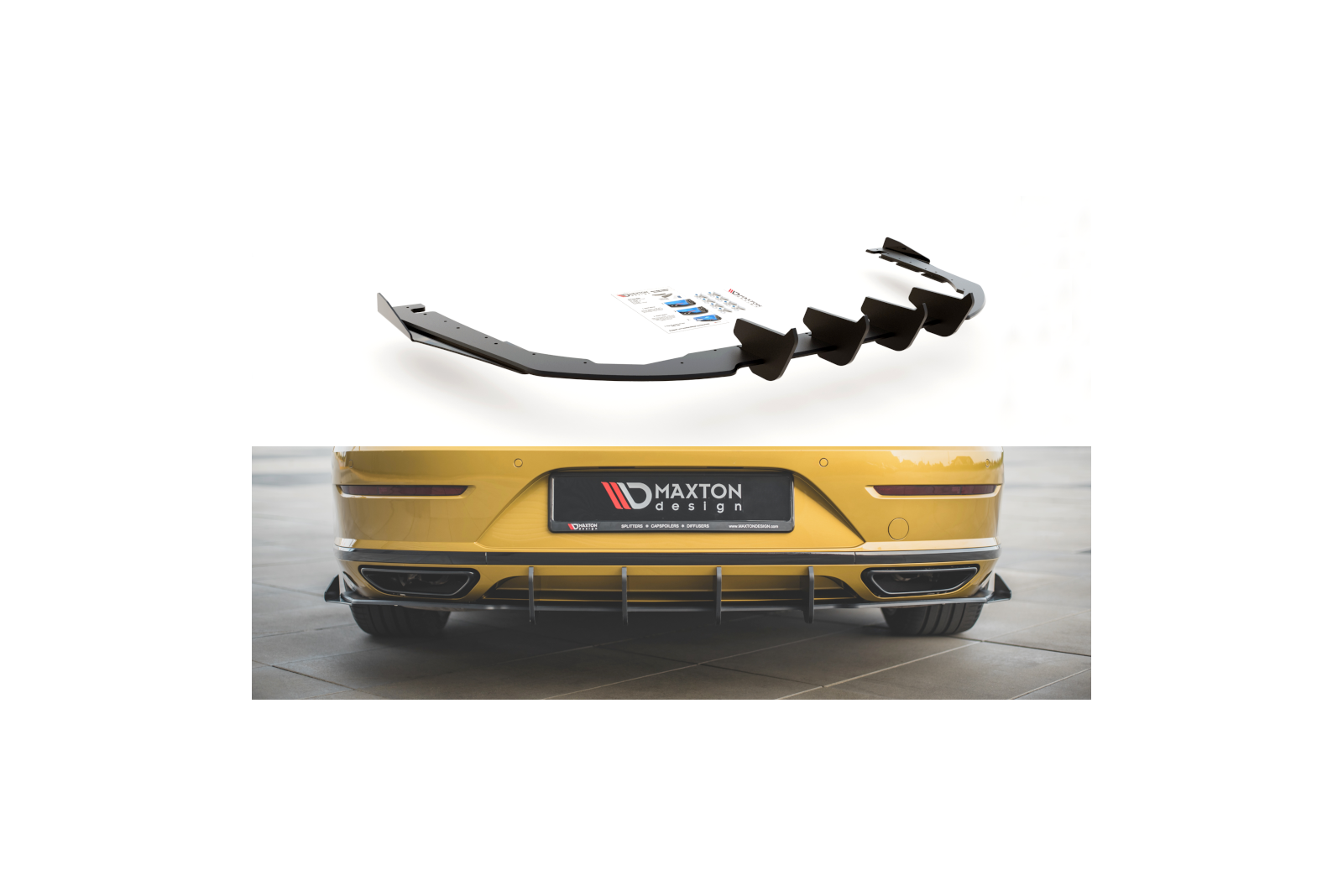 Dokładka Tylna Racing Durability + Flaps Volkswagen Arteon R-Line