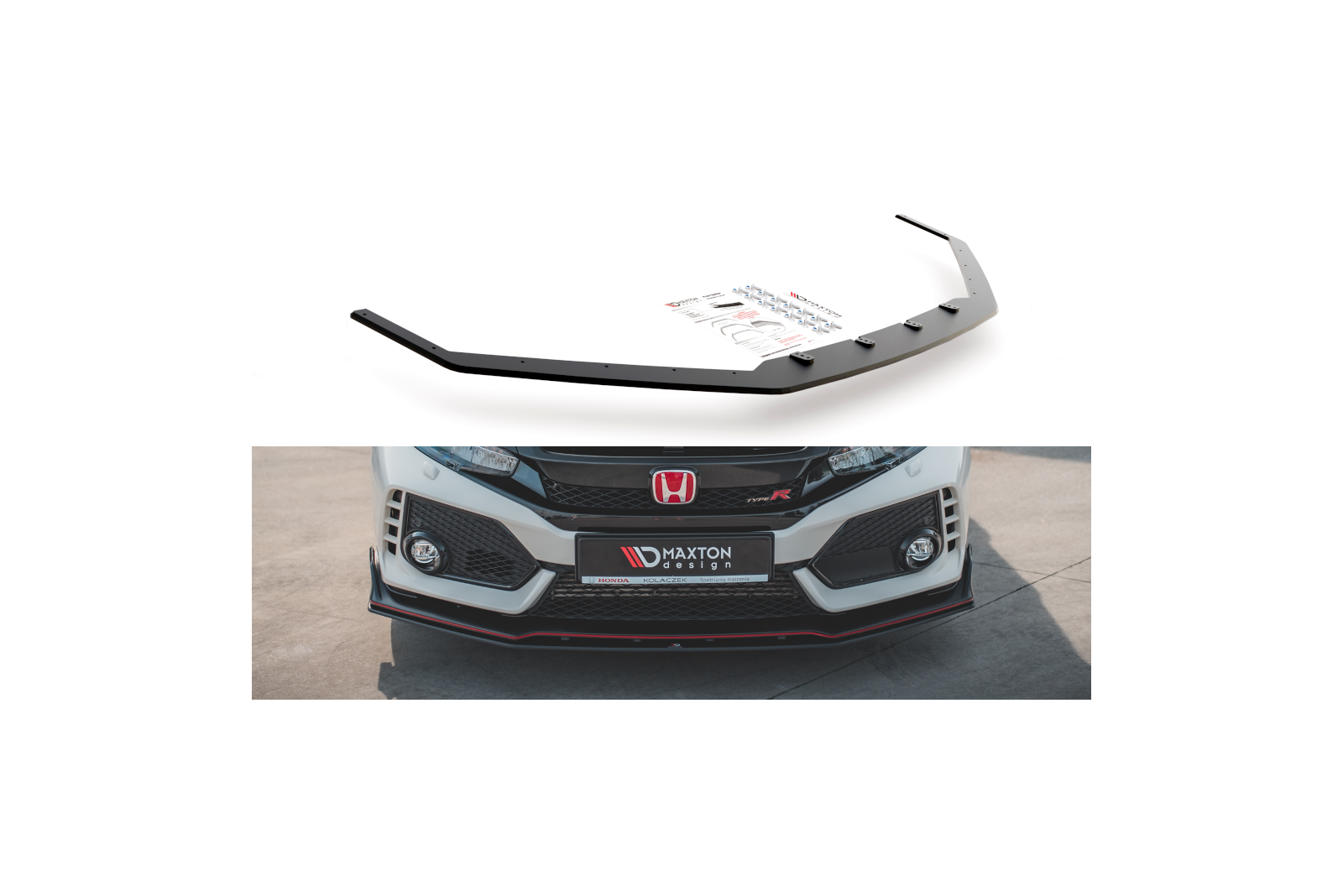 Splitter Przedni Racing Durability V.2 Honda Civic X Type-R