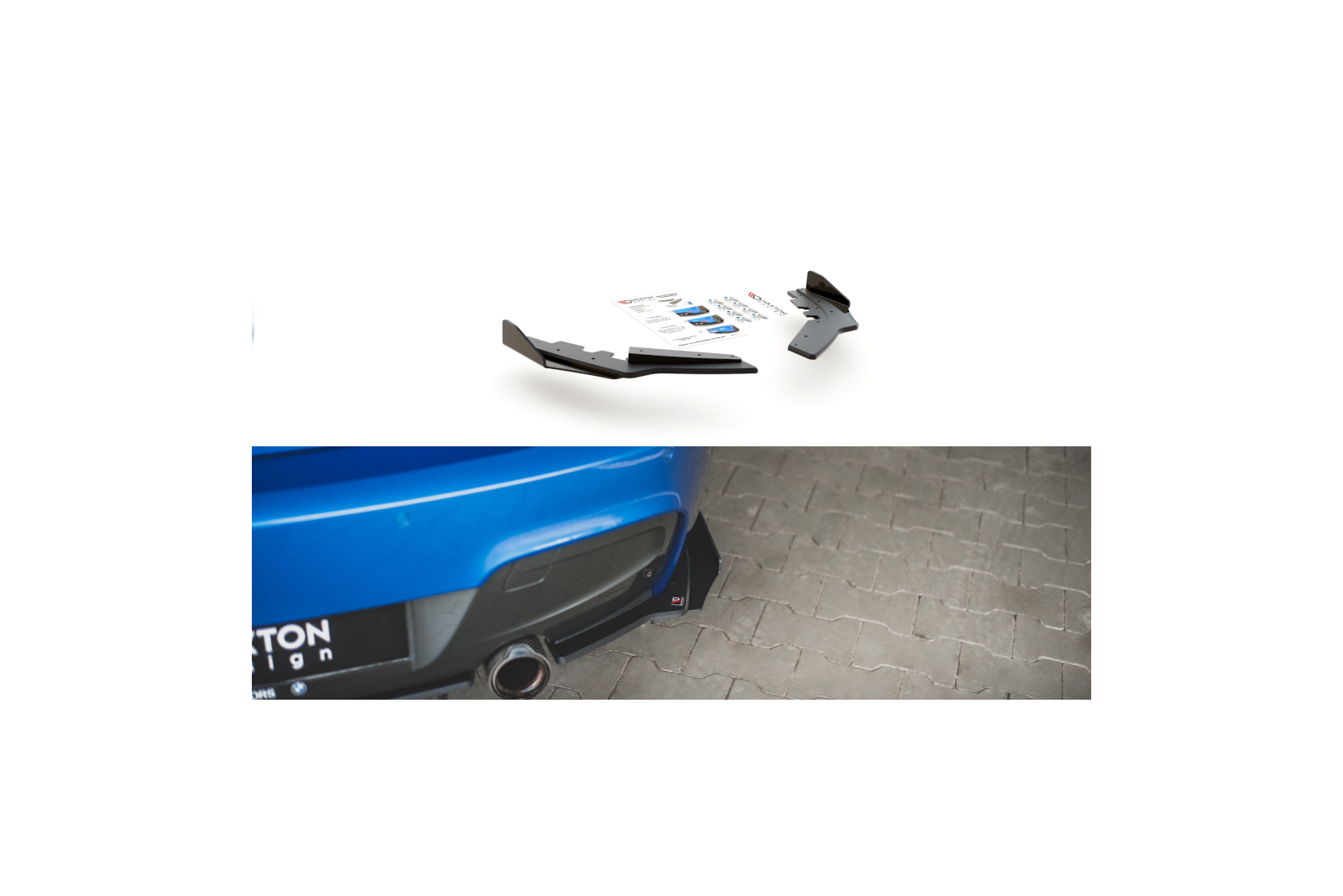 Splittery Tylne Boczne Racing Durability + Flaps BMW M135i F20